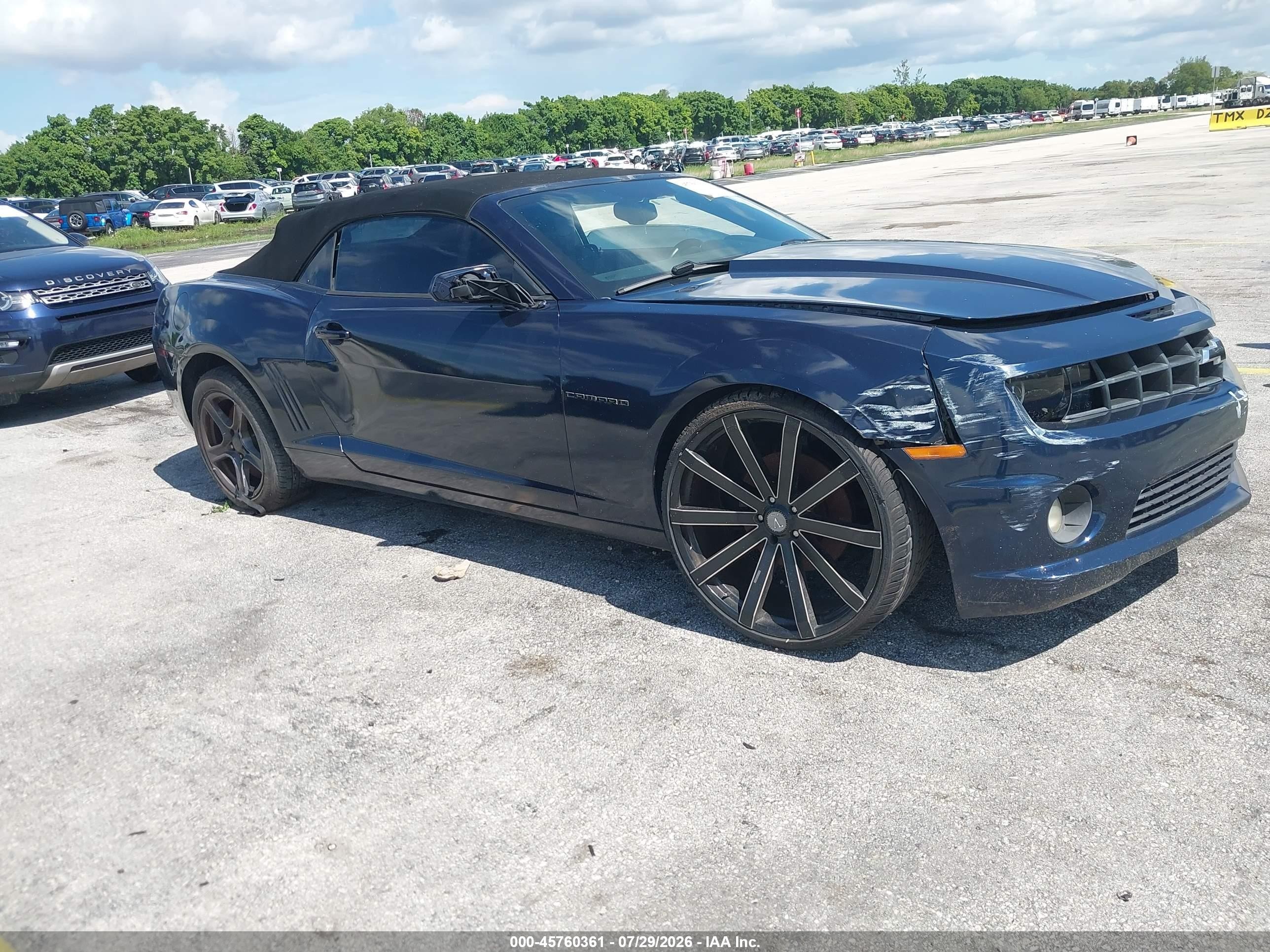 2011 Chevrolet Camaro 2ss Blue vin: 2G1FK3DJ3B9171156