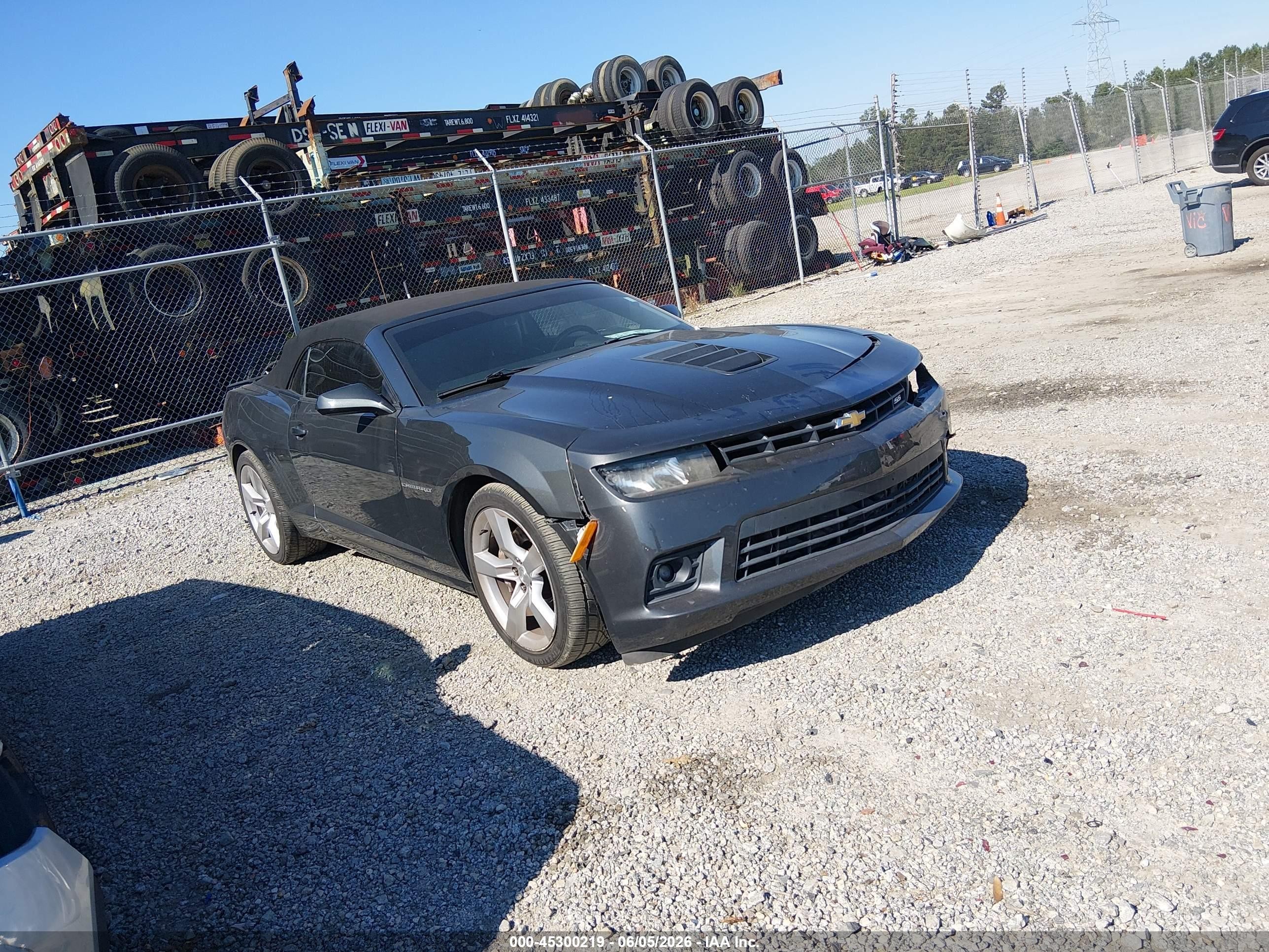 2015 Chevrolet Camaro 2ss Gray vin: 2G1FK3DJ3F9109794
