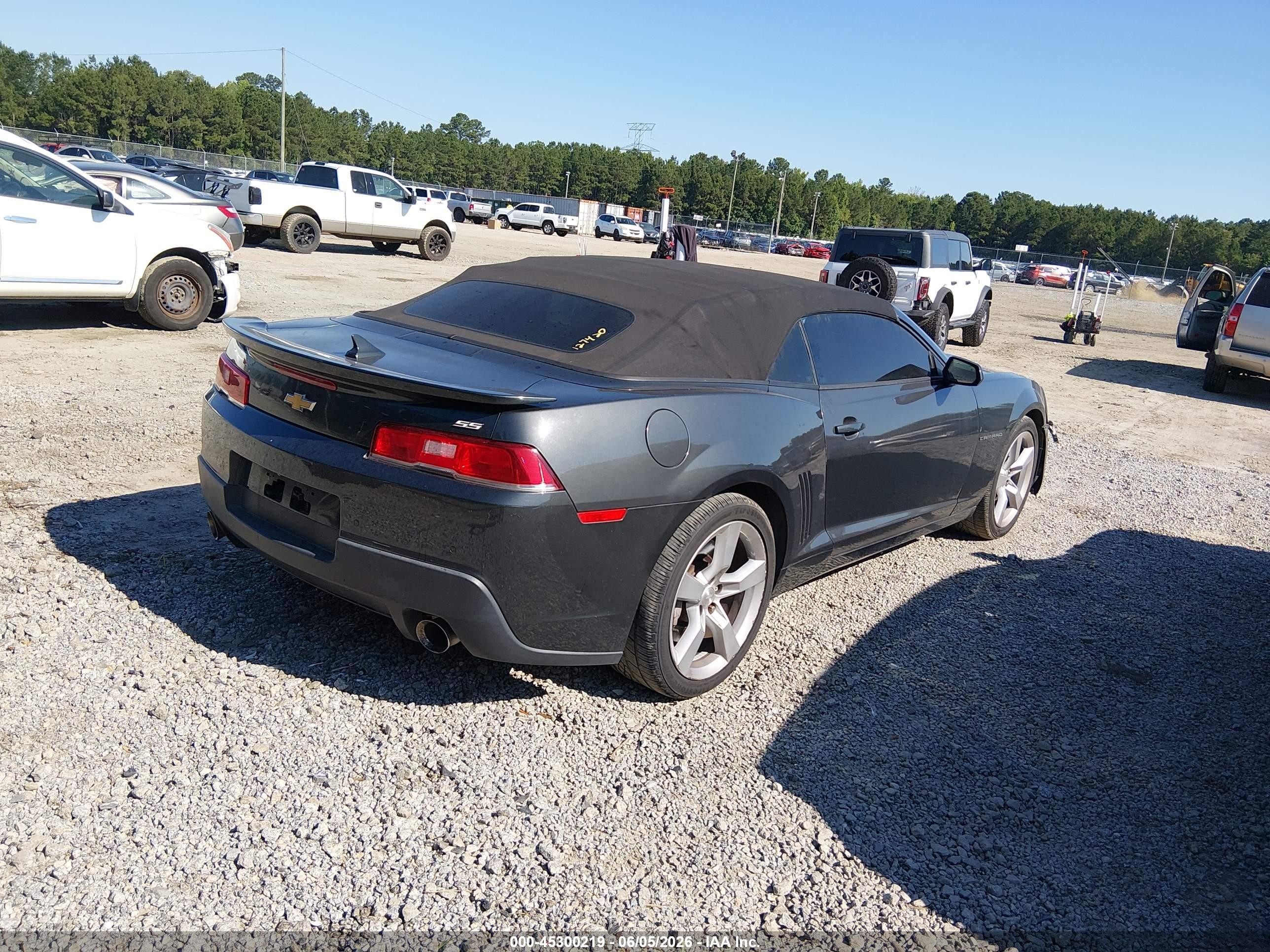 2015 Chevrolet Camaro 2ss Gray vin: 2G1FK3DJ3F9109794