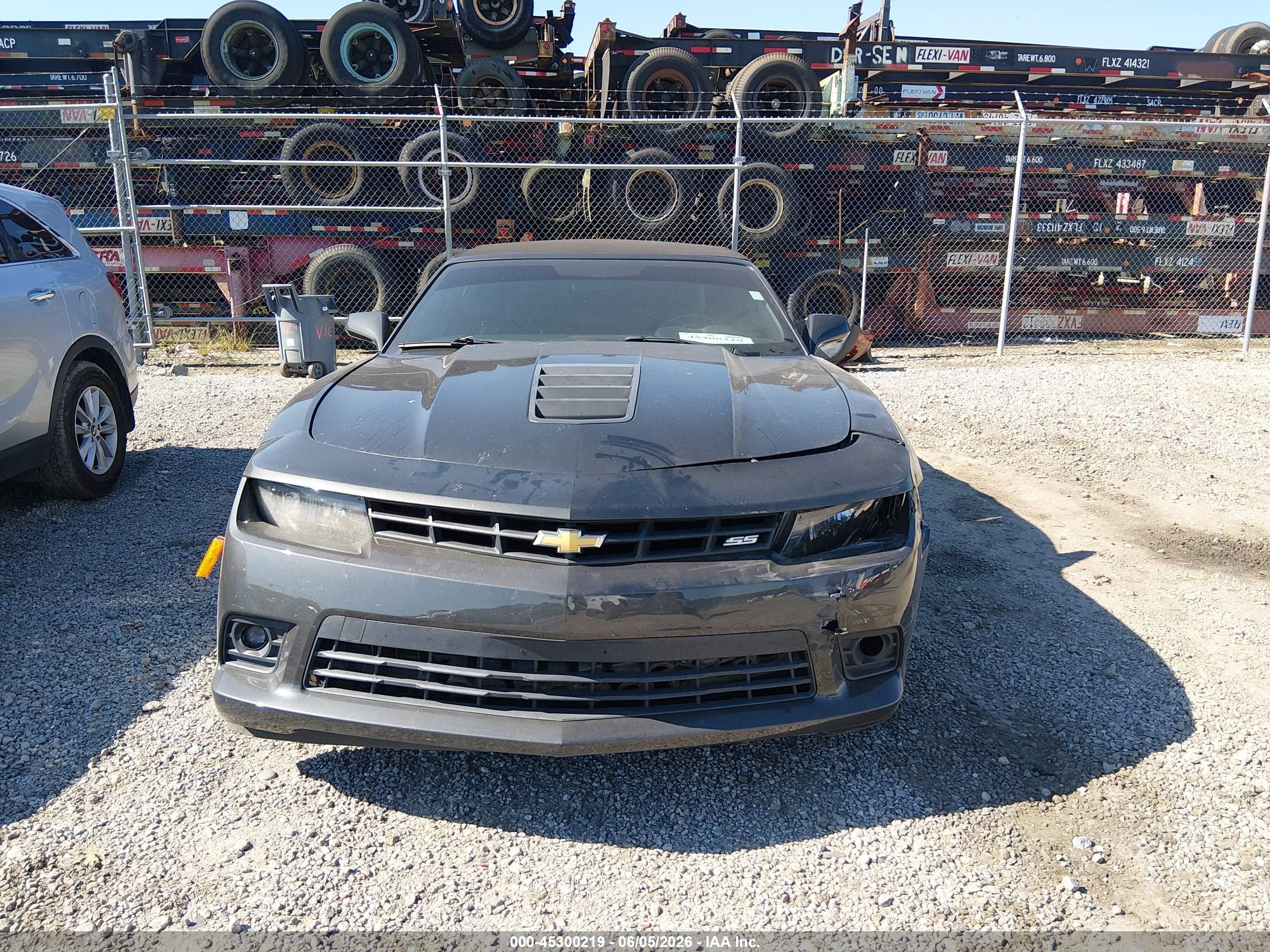 2015 Chevrolet Camaro 2ss Gray vin: 2G1FK3DJ3F9109794