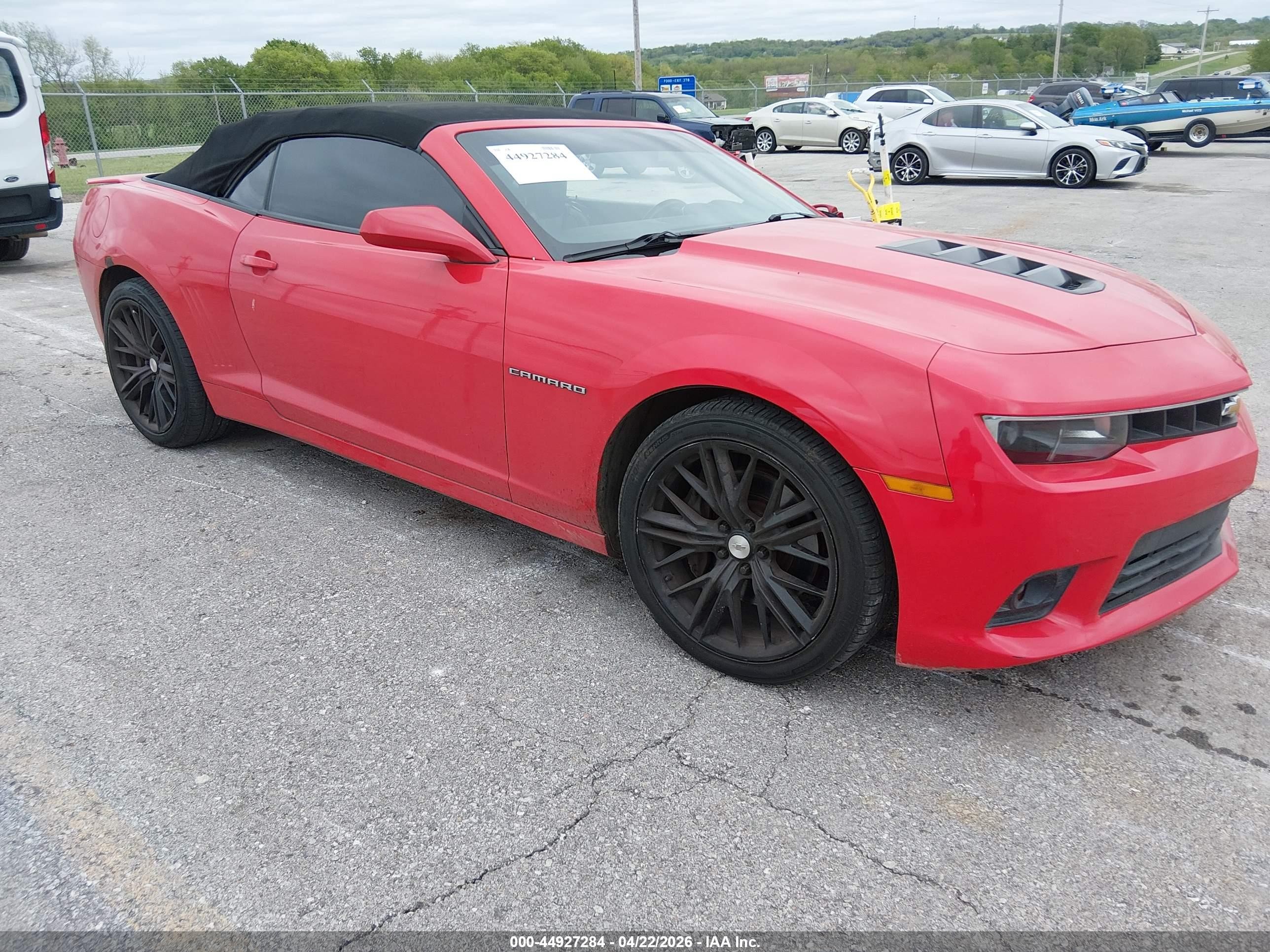 2015 Chevrolet Camaro 2ss Red vin: 2G1FK3DJ3F9252650