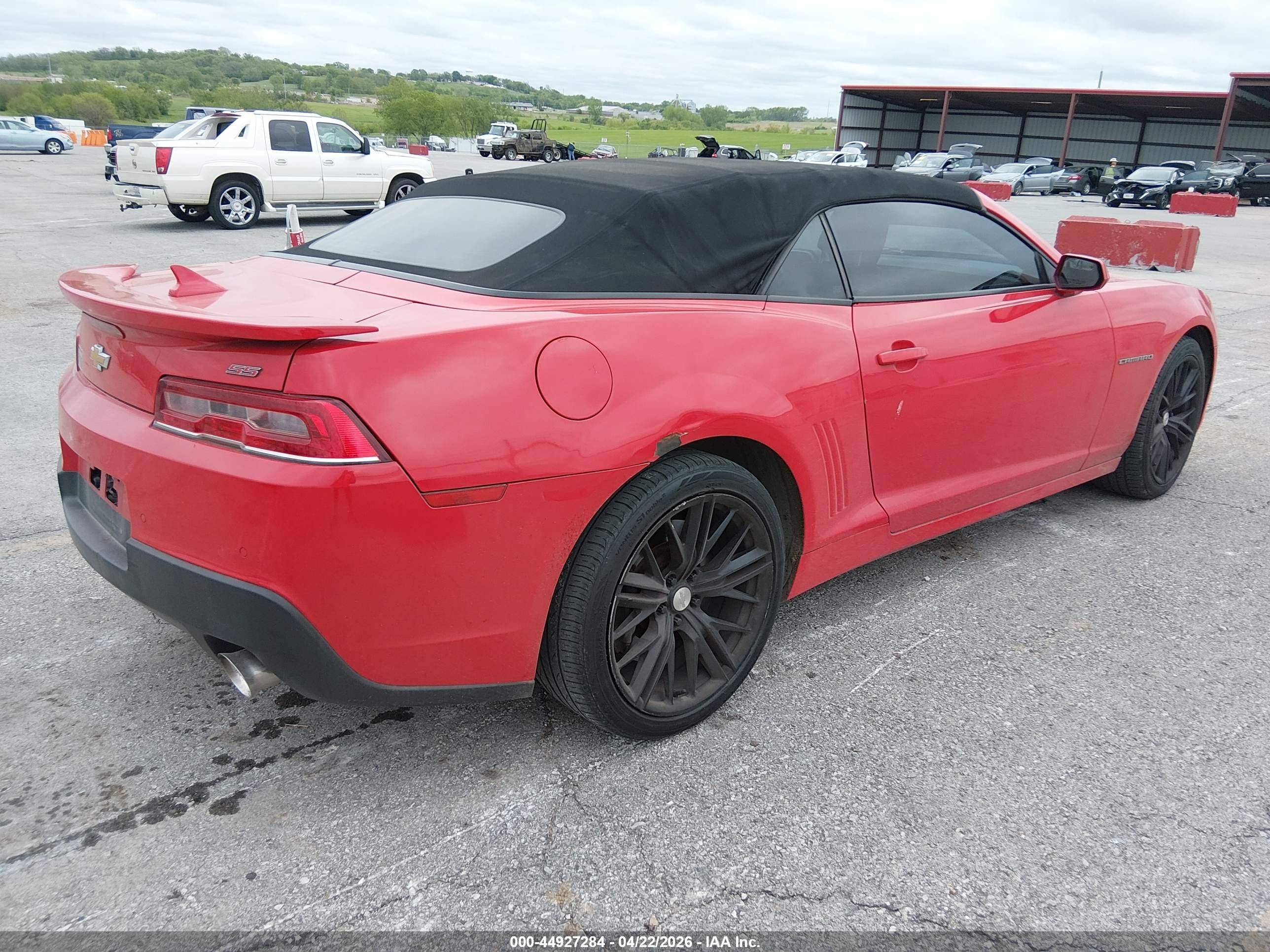 2015 Chevrolet Camaro 2ss Red vin: 2G1FK3DJ3F9252650