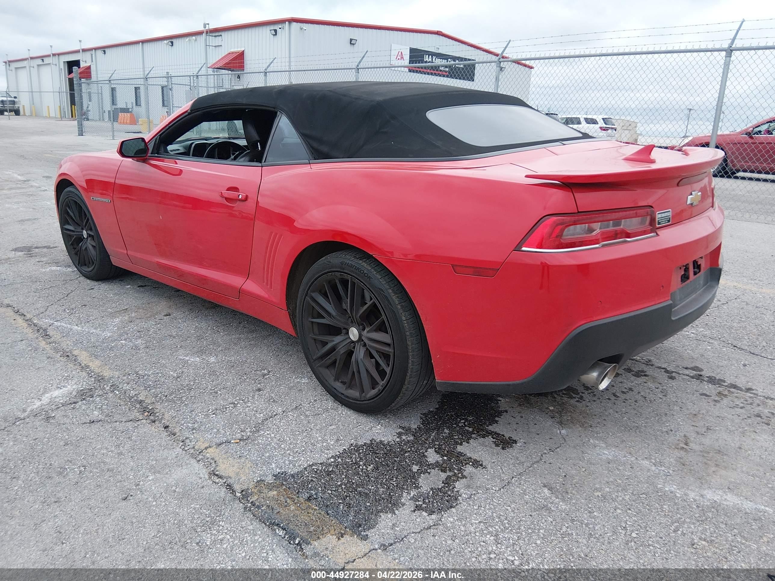 2015 Chevrolet Camaro 2ss Red vin: 2G1FK3DJ3F9252650
