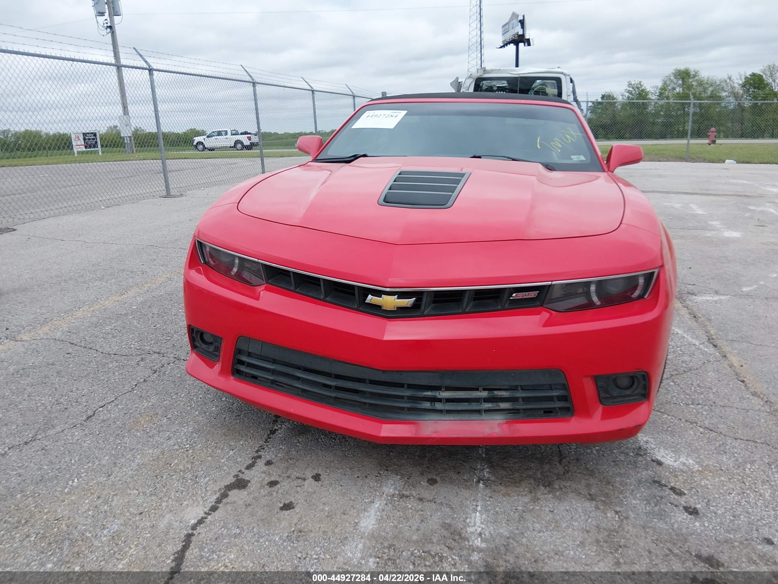 2015 Chevrolet Camaro 2ss Red vin: 2G1FK3DJ3F9252650