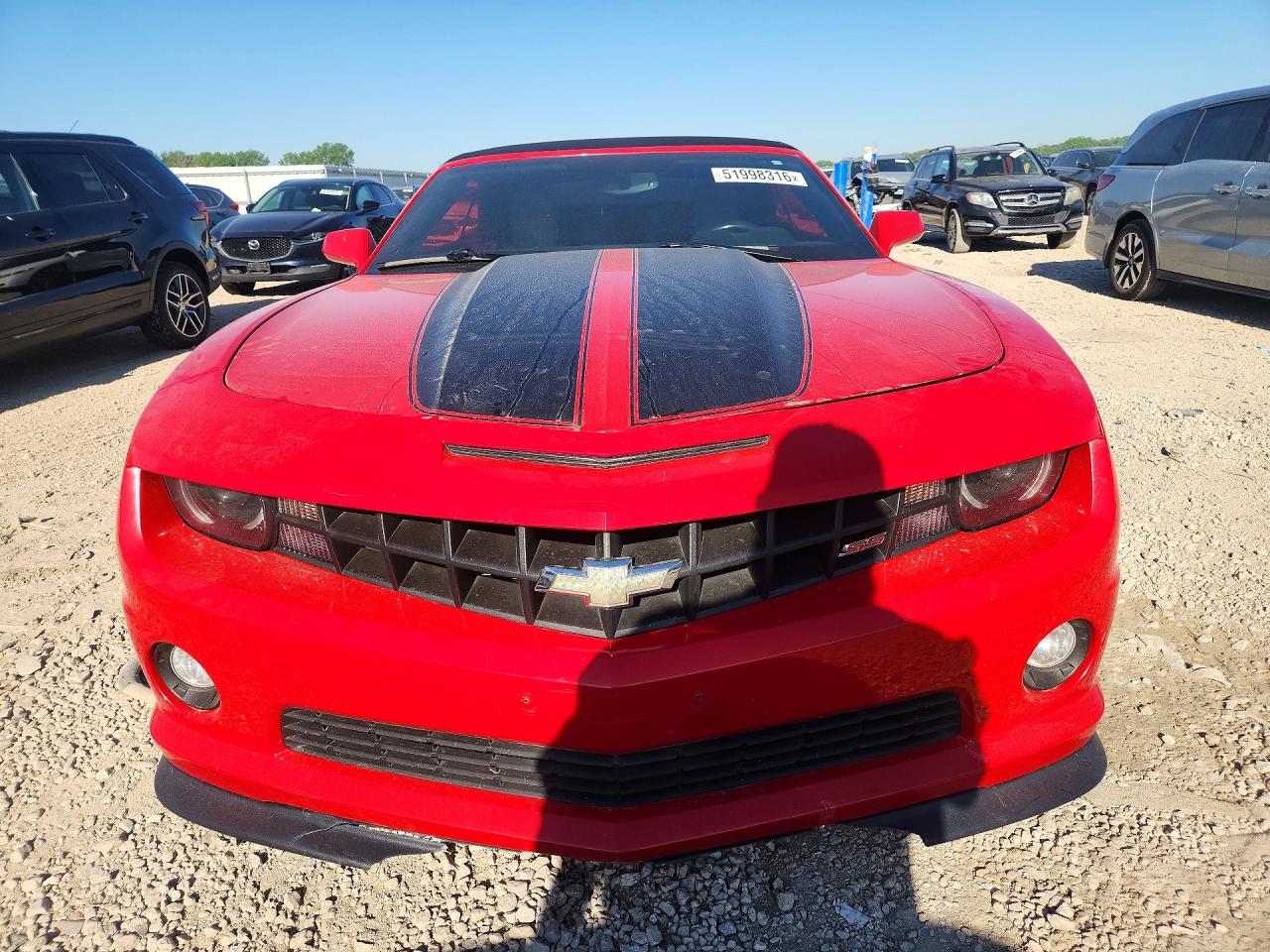 2011 Chevrolet Camaro 2ss Red vin: 2G1FK3DJ4B9159517