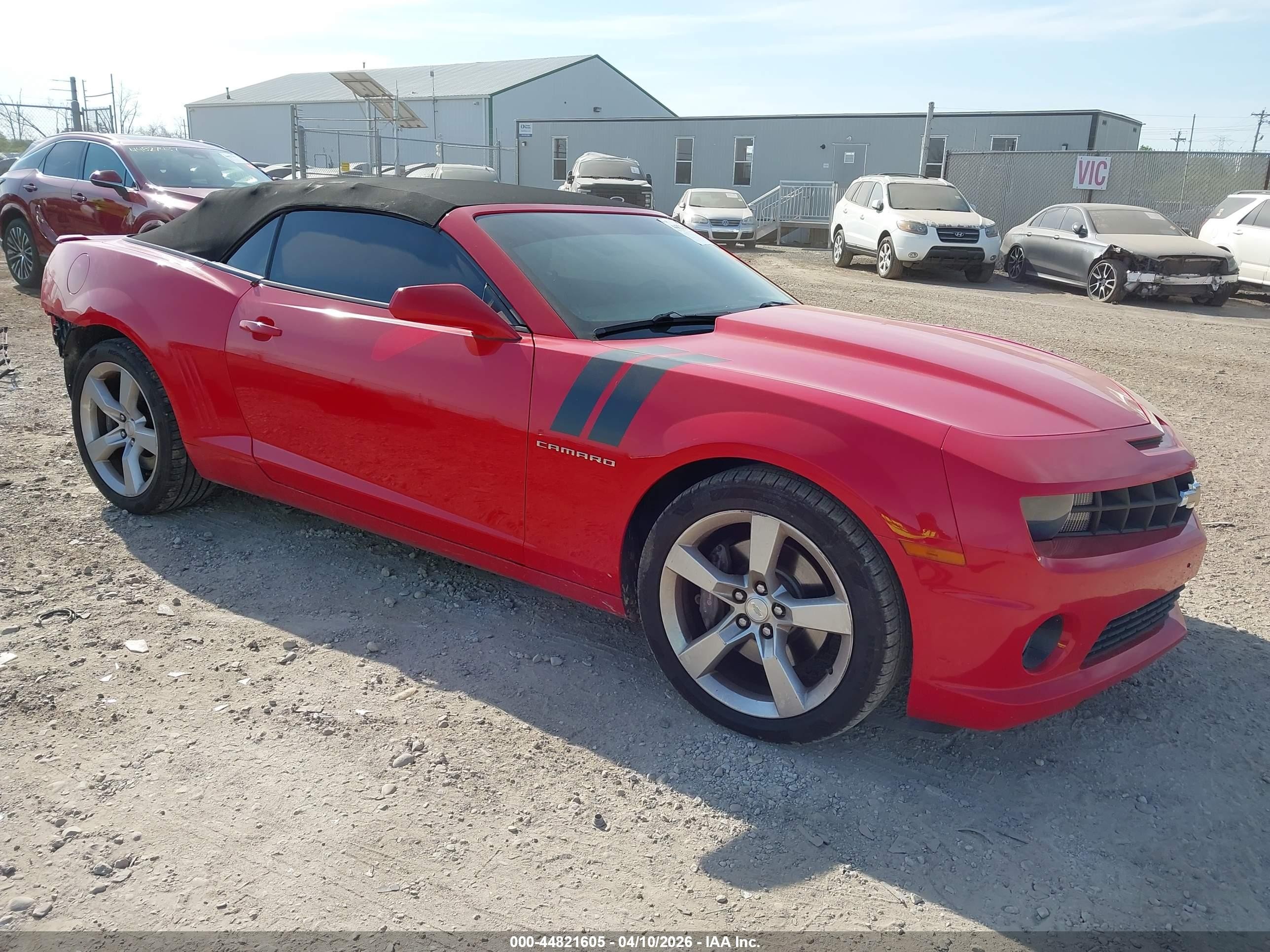 2011 Chevrolet Camaro 2ss Red vin: 2G1FK3DJ4B9185910