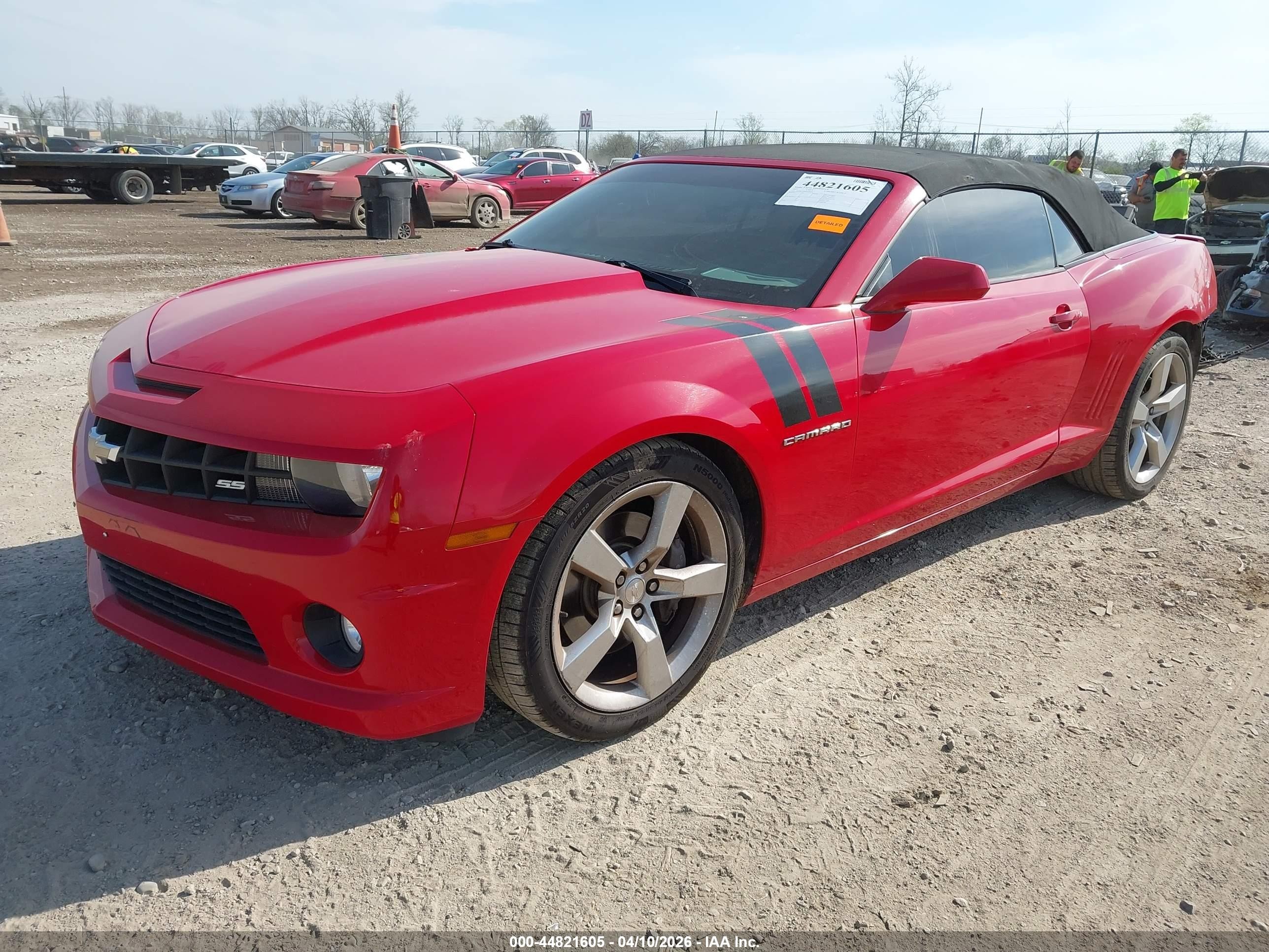 2011 Chevrolet Camaro 2ss Red vin: 2G1FK3DJ4B9185910