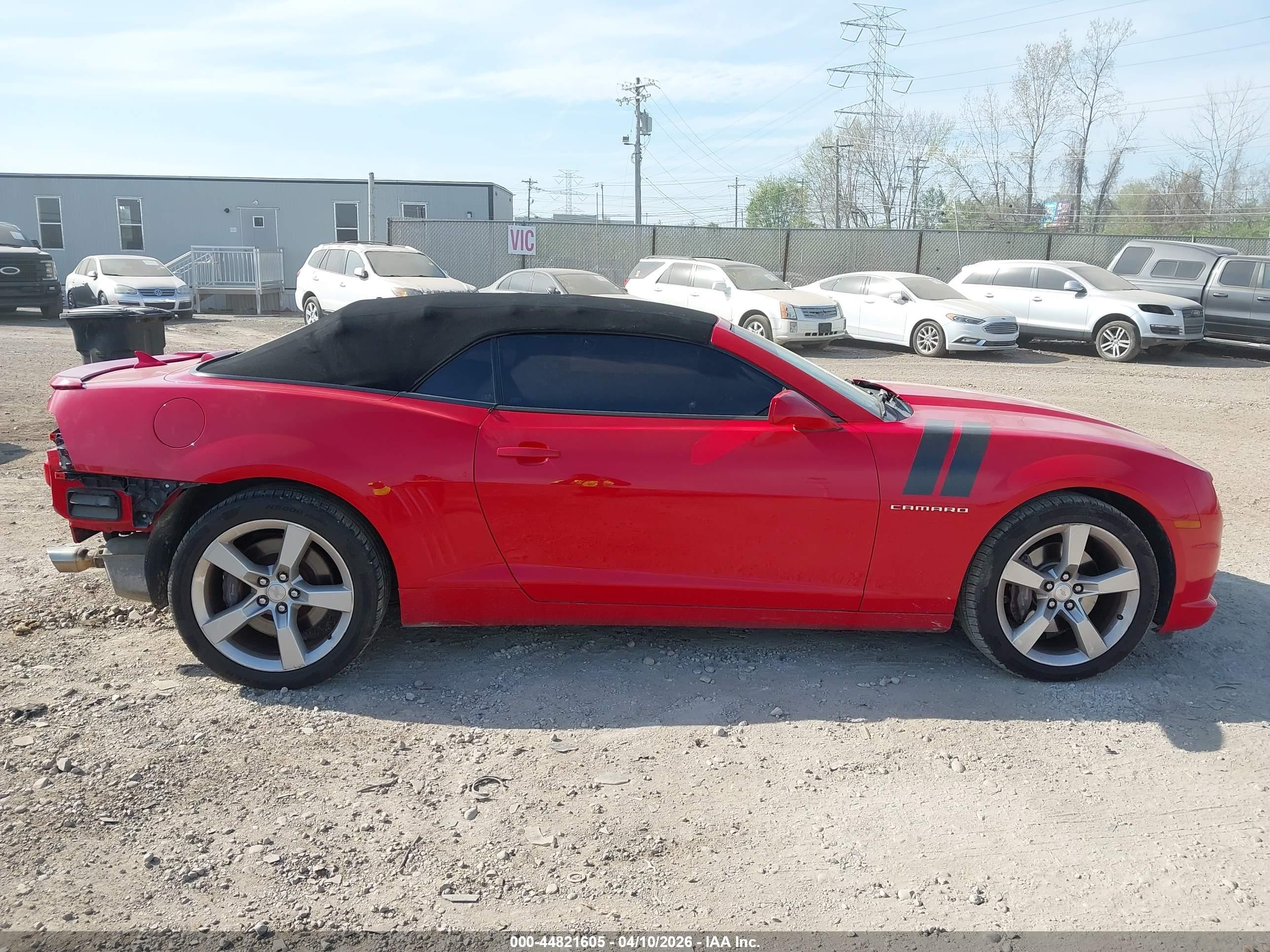 2011 Chevrolet Camaro 2ss Red vin: 2G1FK3DJ4B9185910