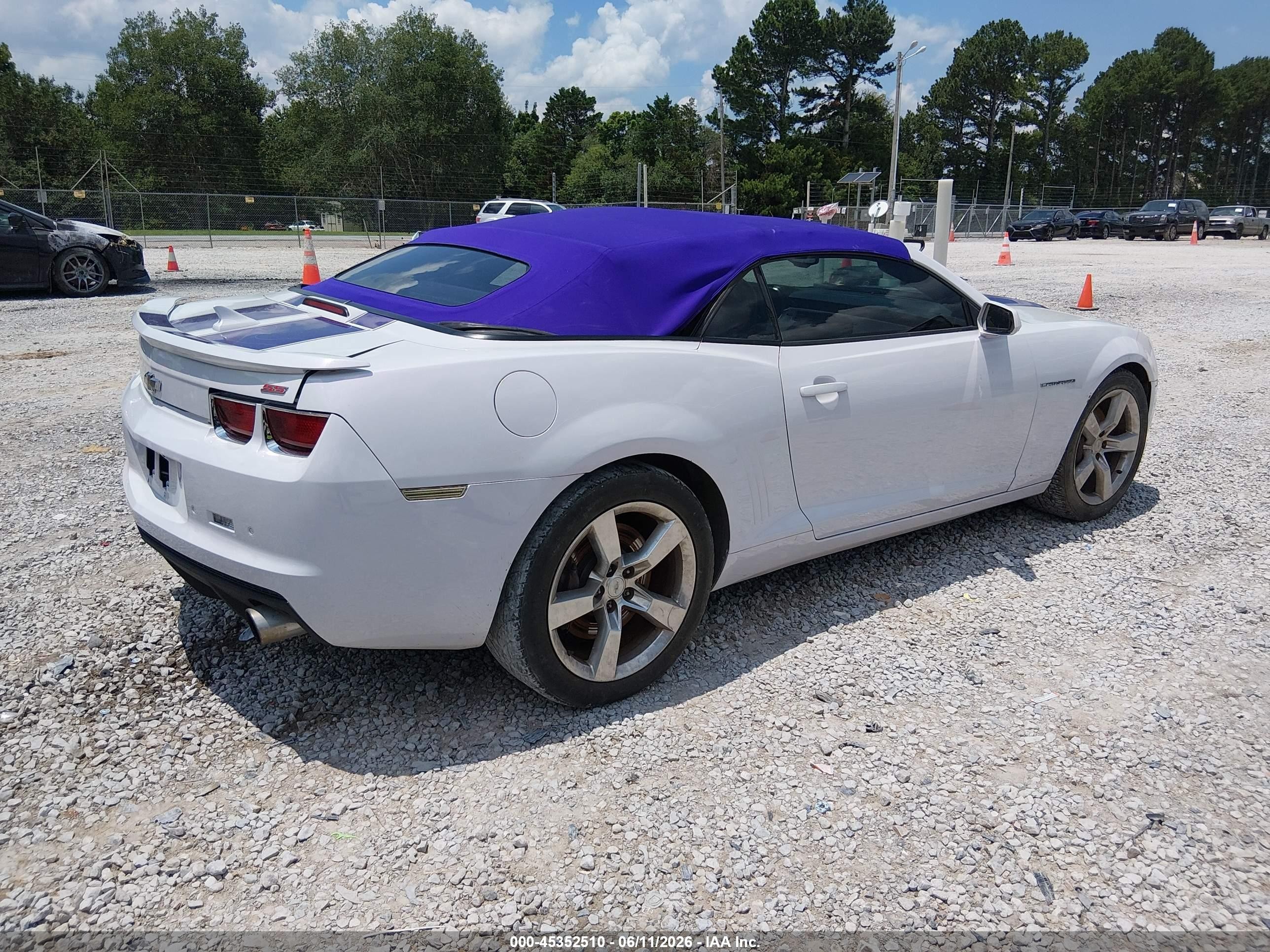 2011 Chevrolet Camaro 2ss White vin: 2G1FK3DJ4B9191402