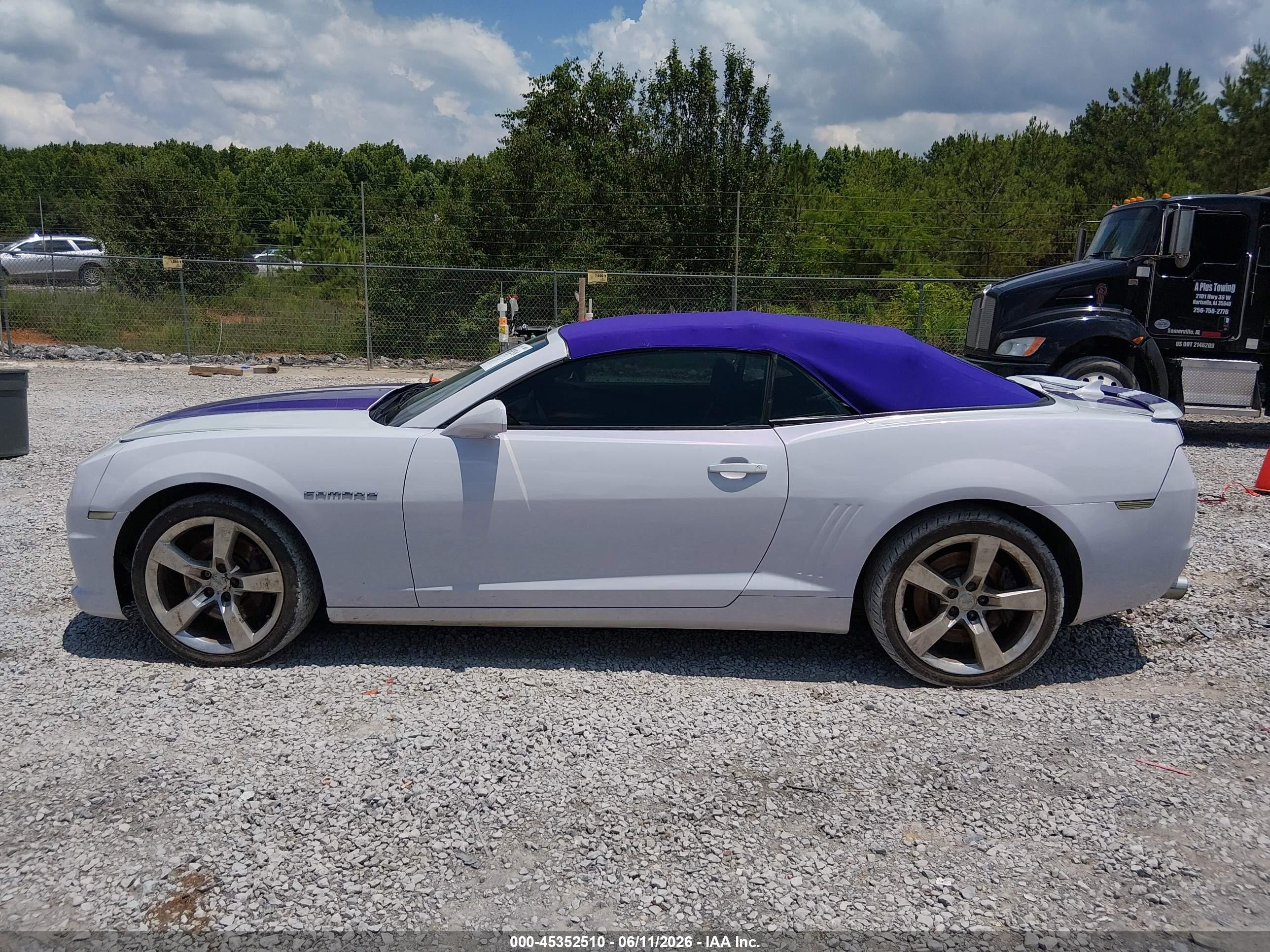 2011 Chevrolet Camaro 2ss White vin: 2G1FK3DJ4B9191402