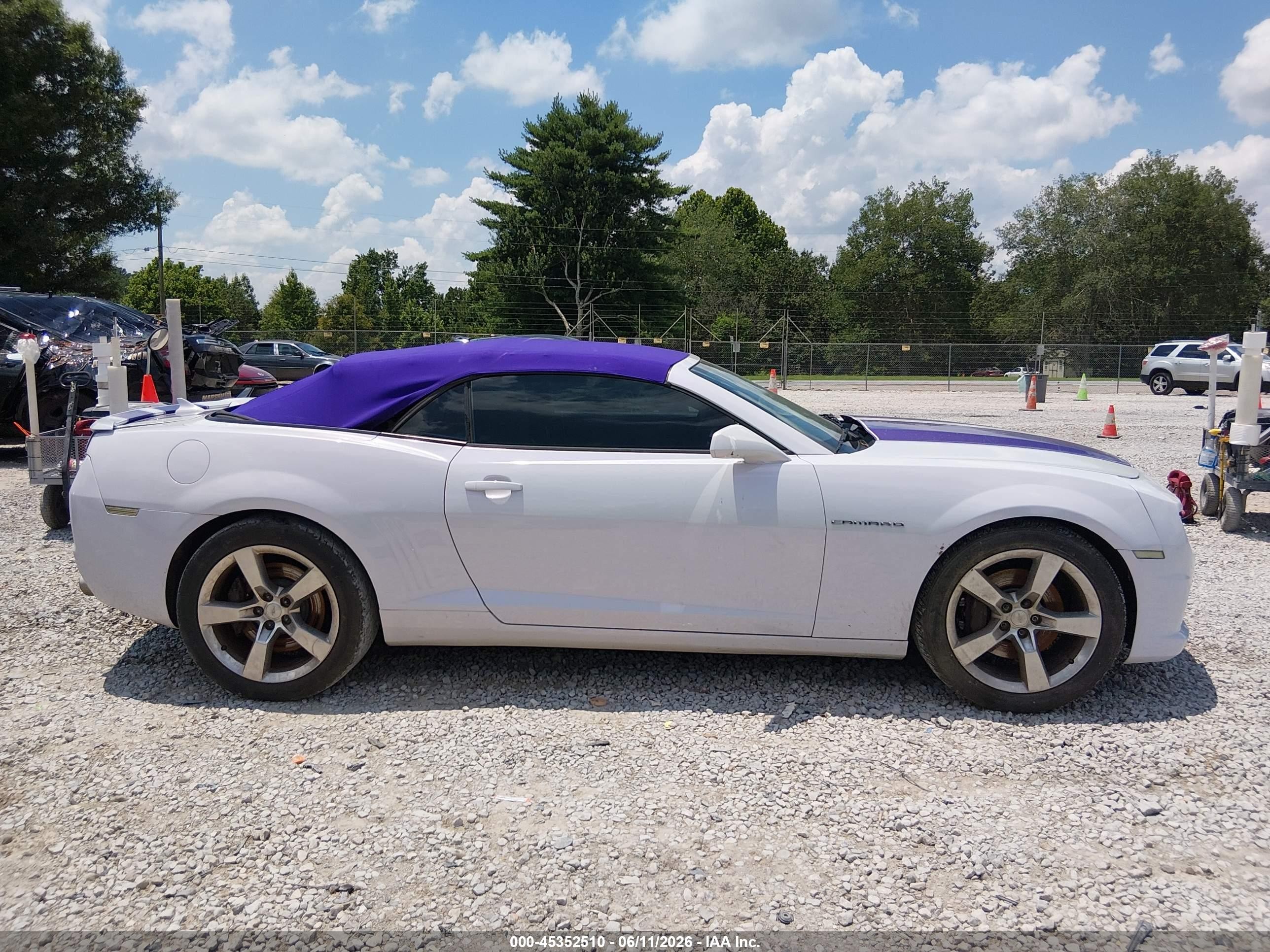 2011 Chevrolet Camaro 2ss White vin: 2G1FK3DJ4B9191402
