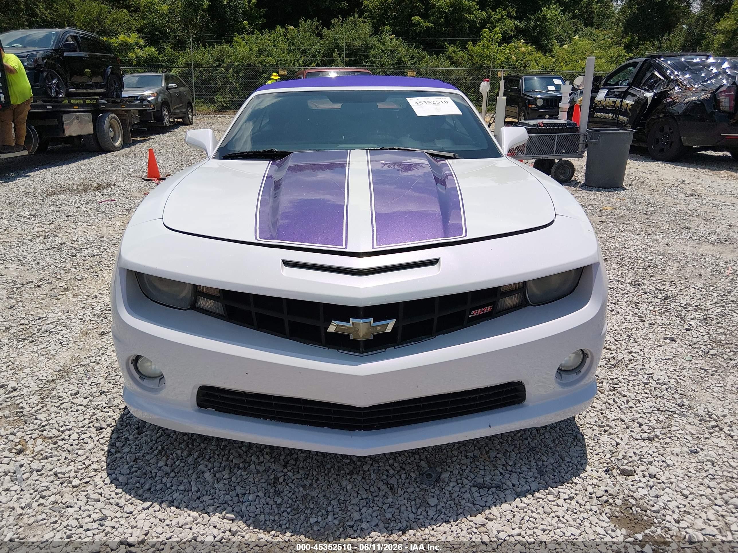 2011 Chevrolet Camaro 2ss White vin: 2G1FK3DJ4B9191402