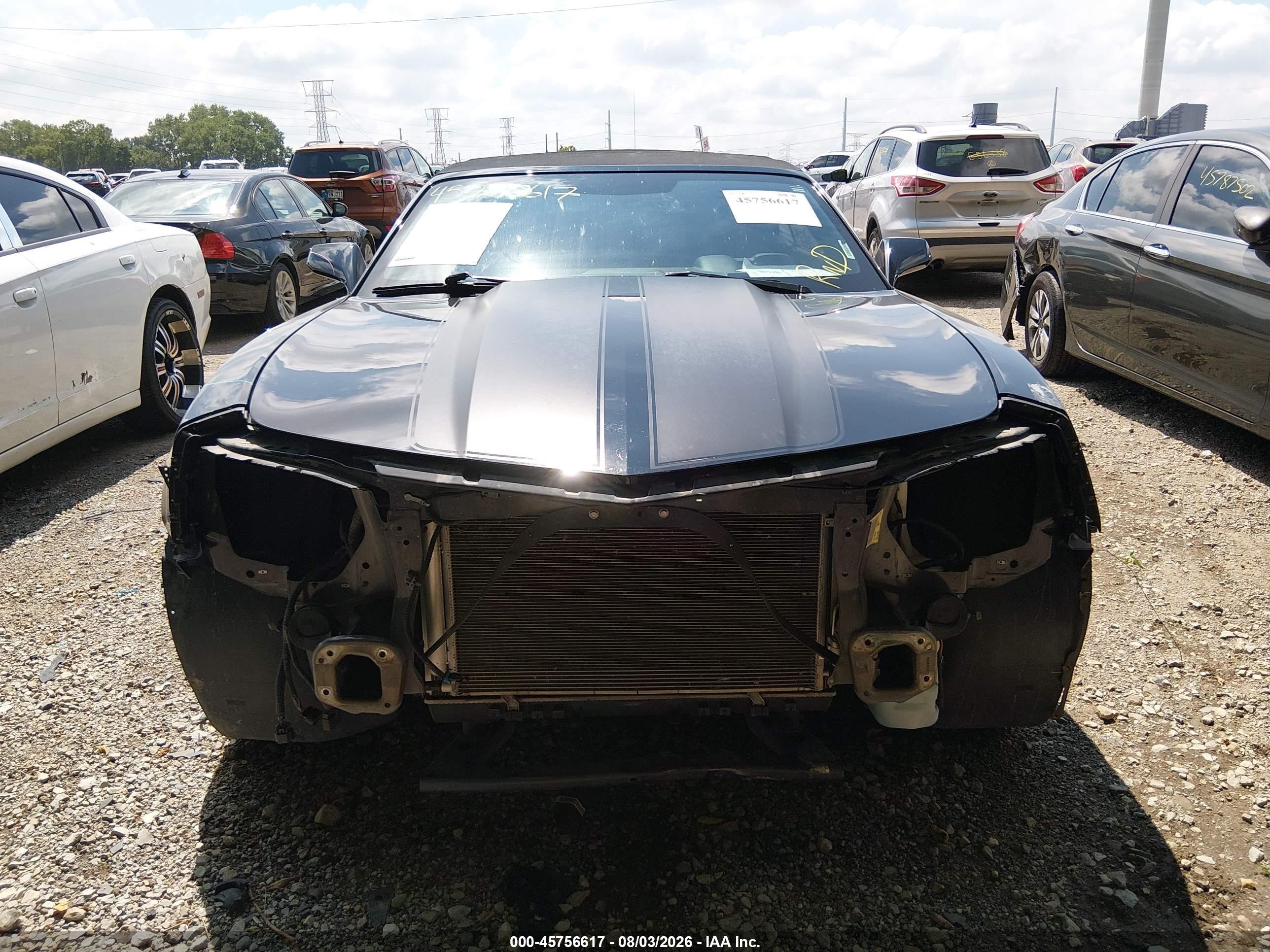 2012 Chevrolet Camaro 2ss Black vin: 2G1FK3DJ4C9101733