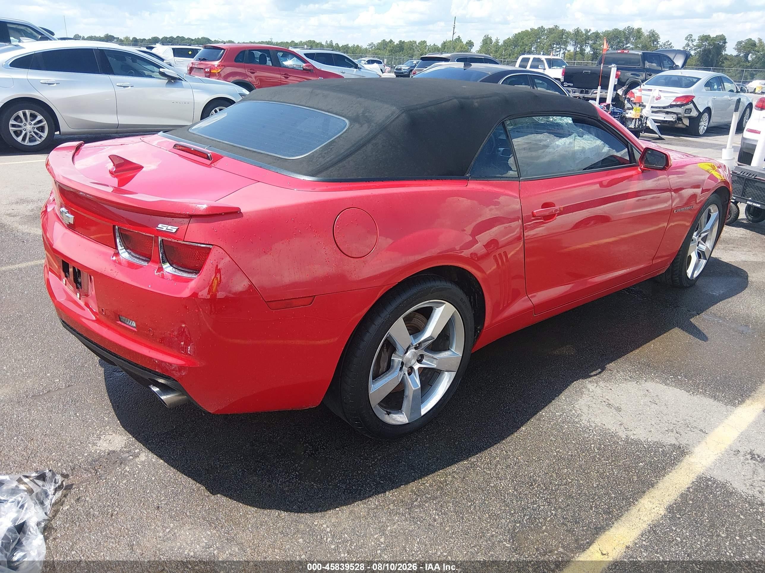 2013 Chevrolet Camaro 2ss Красный vin: 2G1FK3DJ4D9210324