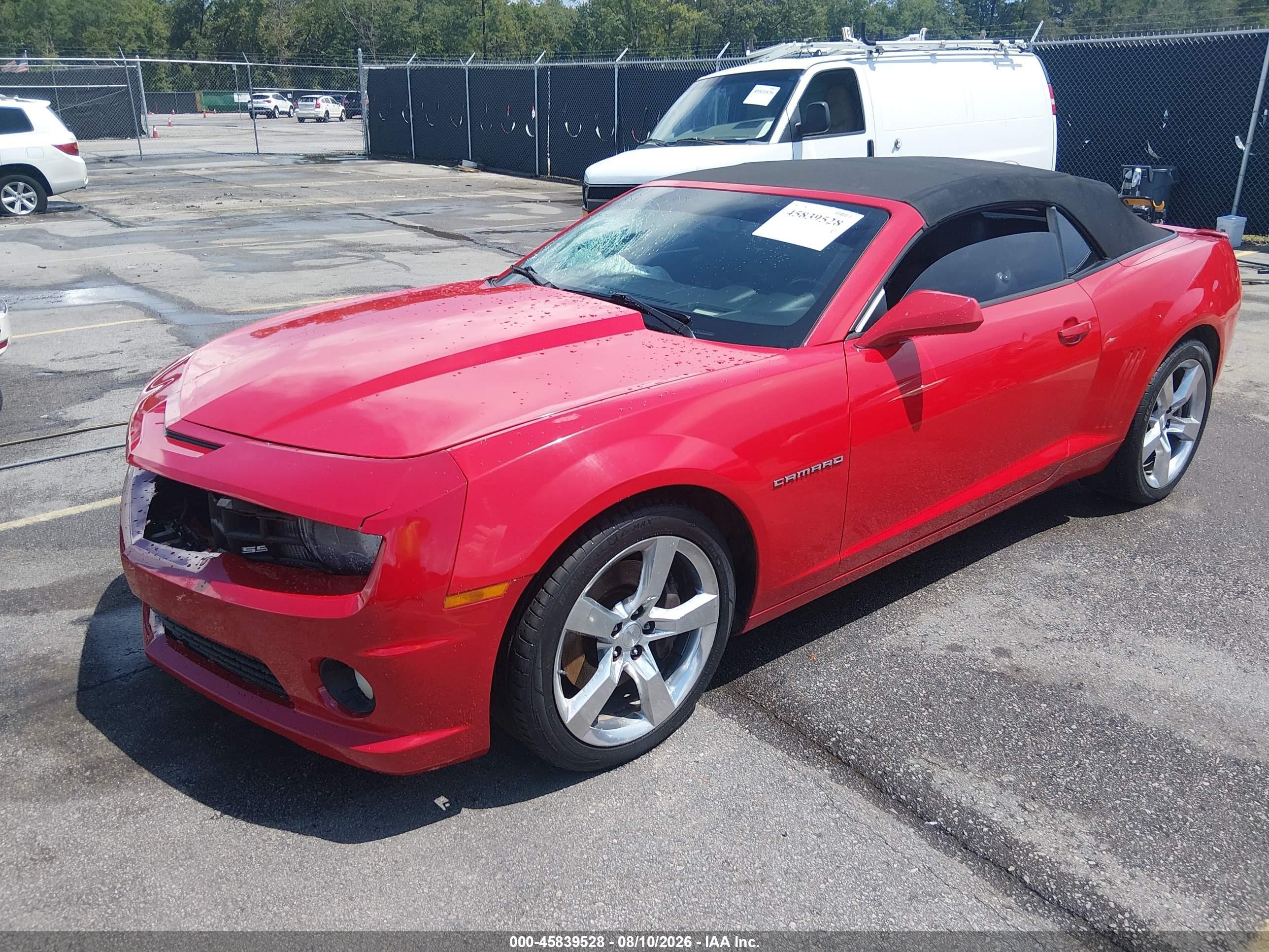 2013 Chevrolet Camaro 2ss Красный vin: 2G1FK3DJ4D9210324