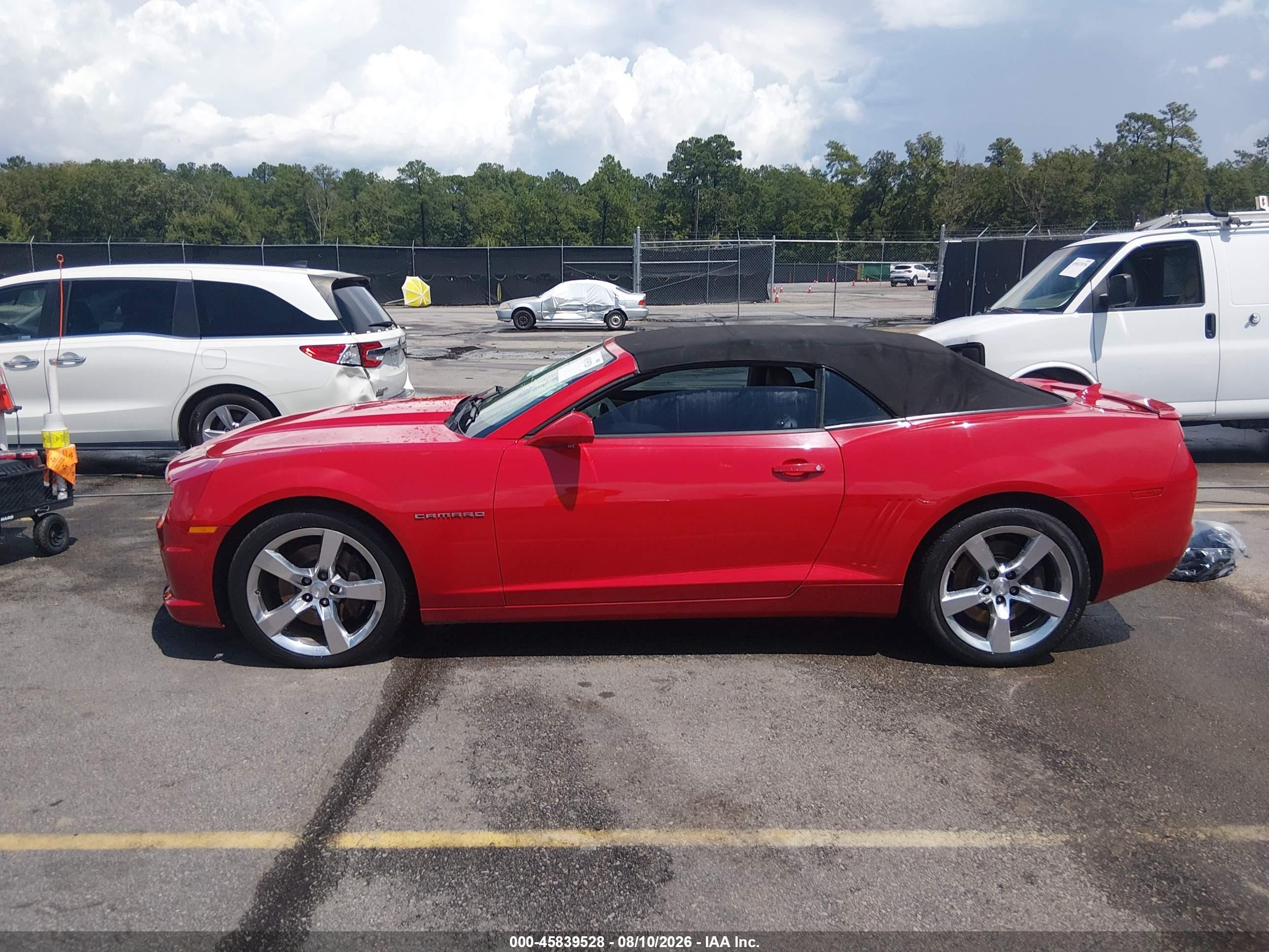 2013 Chevrolet Camaro 2ss Красный vin: 2G1FK3DJ4D9210324