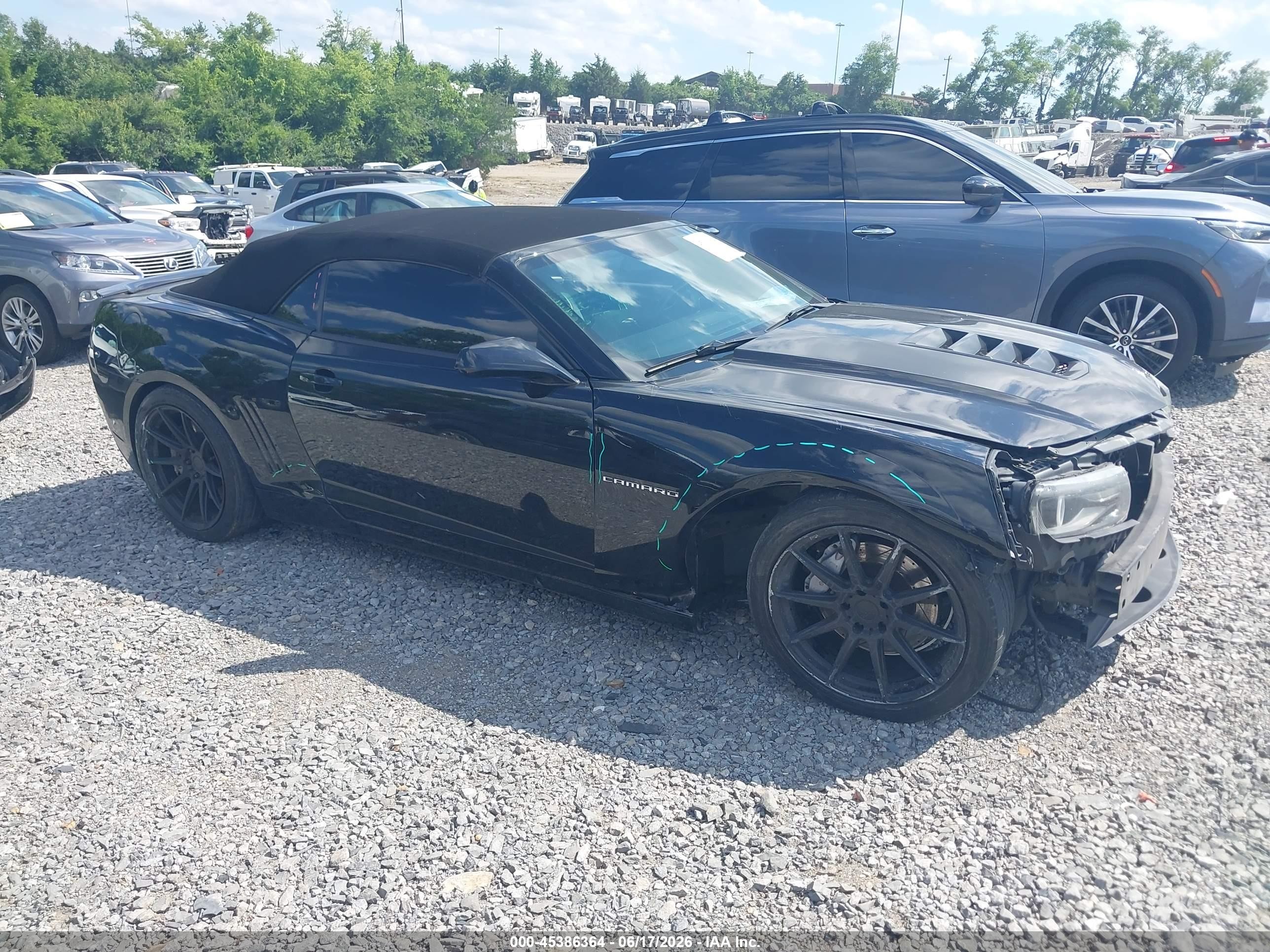 2014 Chevrolet Camaro 2ss Black vin: 2G1FK3DJ4E9323658