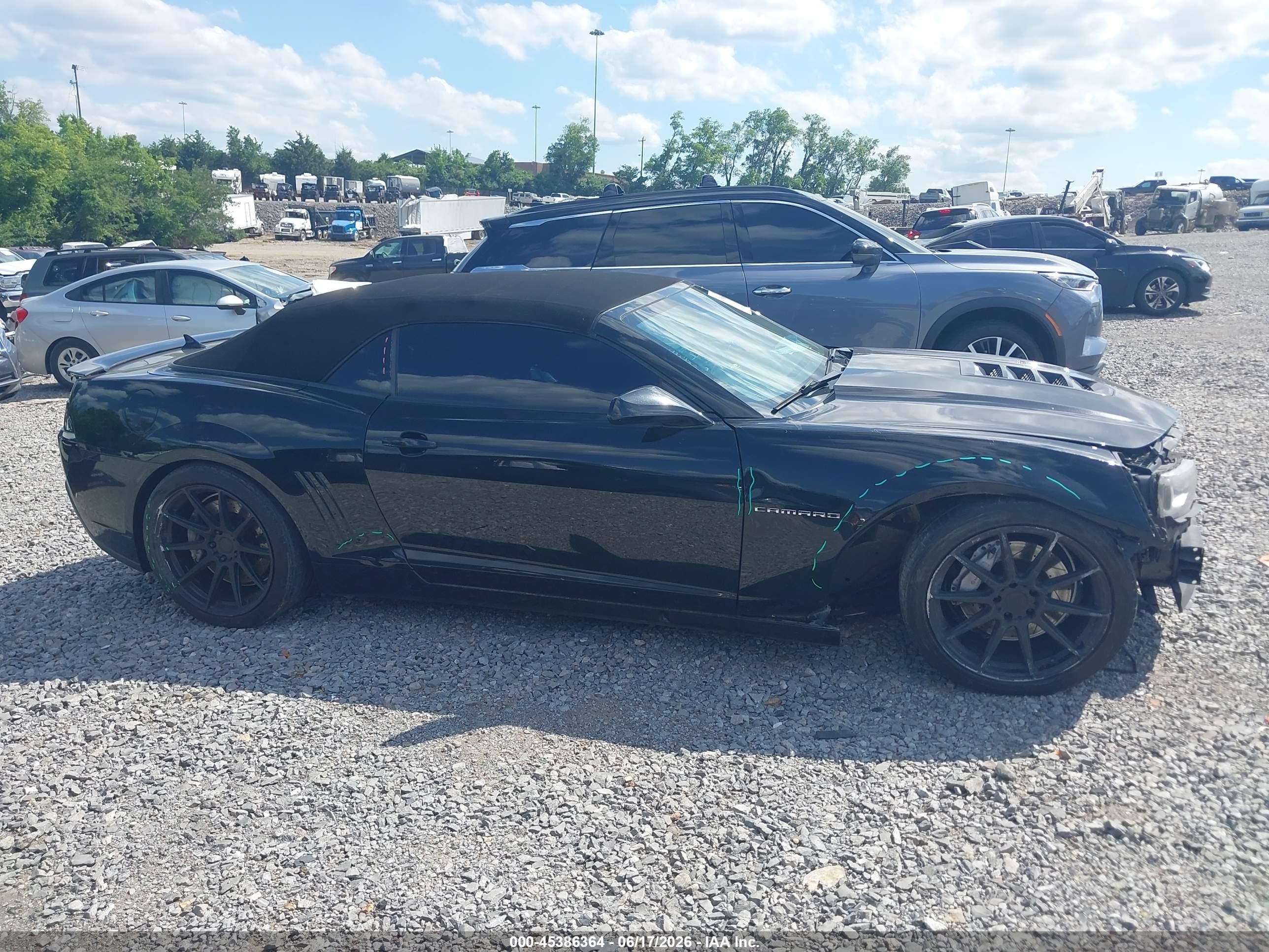 2014 Chevrolet Camaro 2ss Black vin: 2G1FK3DJ4E9323658