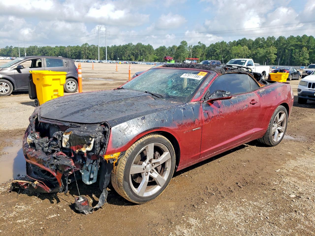 2011 Chevrolet Camaro 2ss Burgundy vin: 2G1FK3DJ5B9163284
