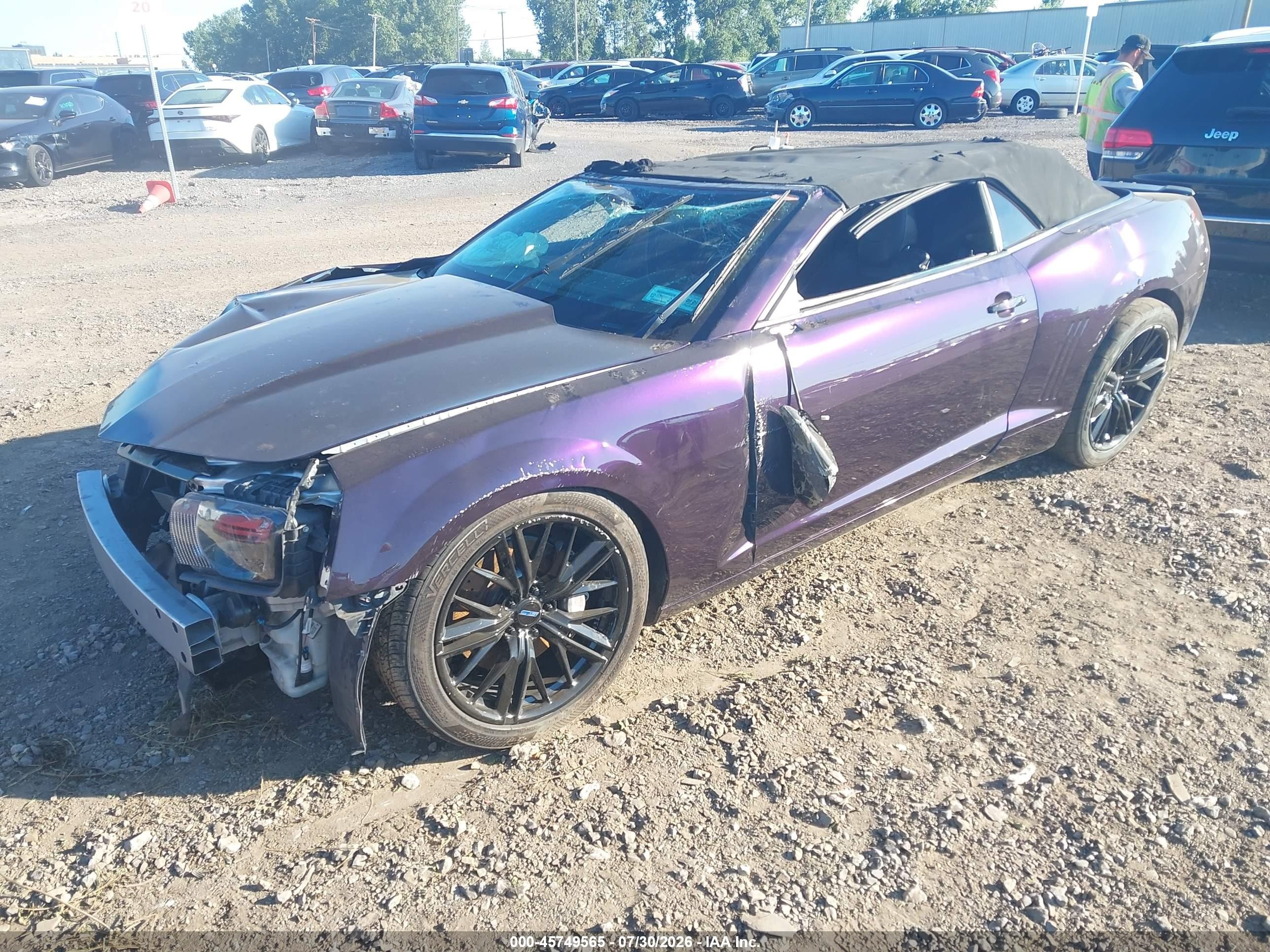 2011 Chevrolet Camaro 2ss Purple vin: 2G1FK3DJ5B9177301
