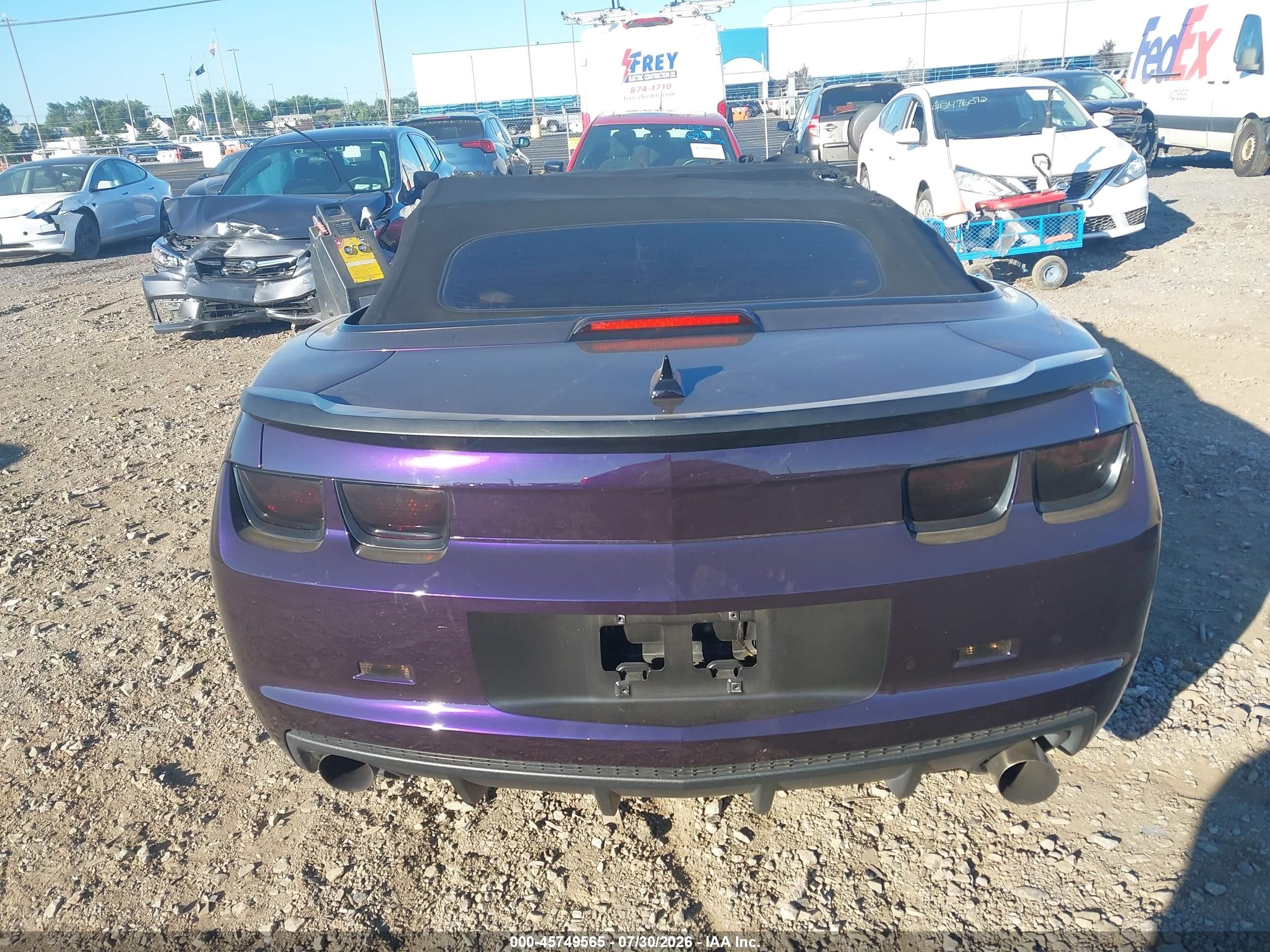 2011 Chevrolet Camaro 2ss Purple vin: 2G1FK3DJ5B9177301