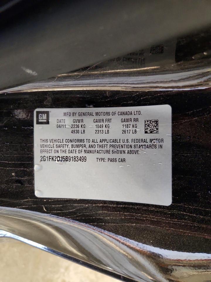 2011 Chevrolet Camaro 2ss Black vin: 2G1FK3DJ5B9183499