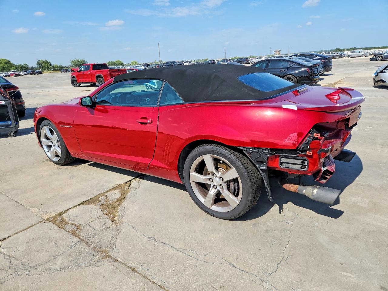 2013 Chevrolet Camaro 2ss Red vin: 2G1FK3DJ6D9169792