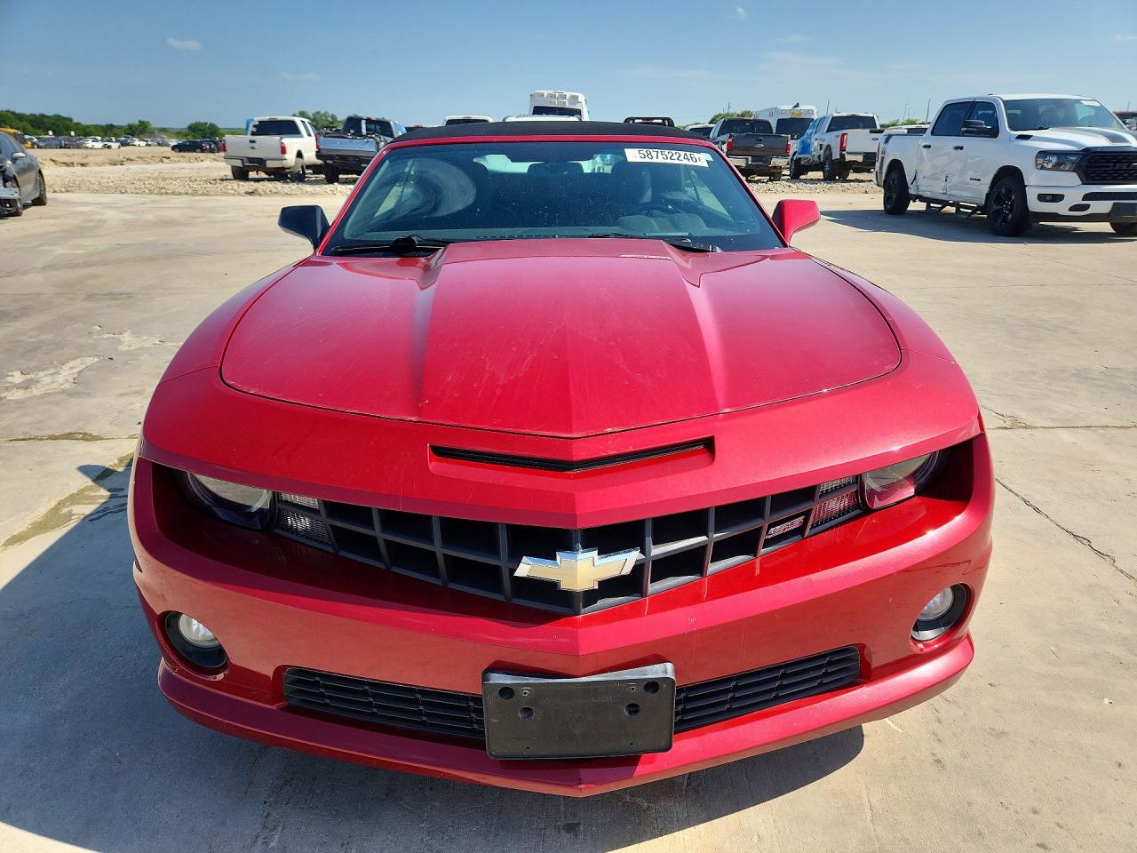 2013 Chevrolet Camaro 2ss Red vin: 2G1FK3DJ6D9169792