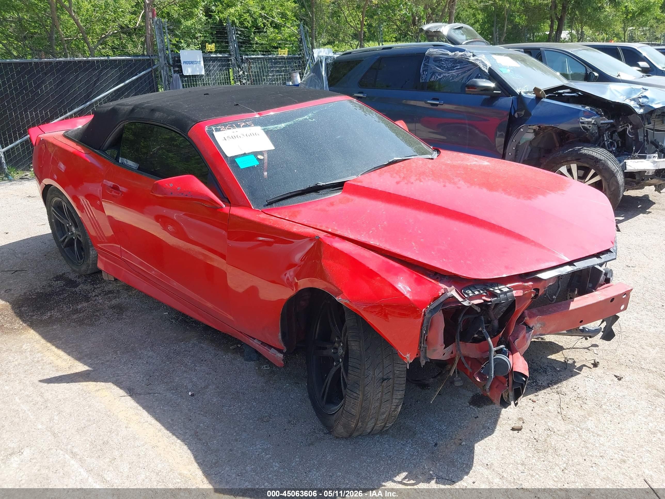 2011 Chevrolet Camaro 2ss Red vin: 2G1FK3DJ7B9211898