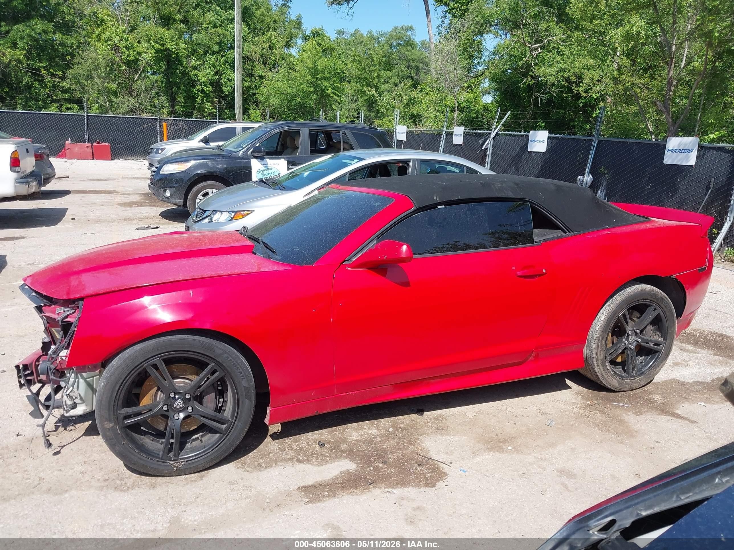 2011 Chevrolet Camaro 2ss Red vin: 2G1FK3DJ7B9211898