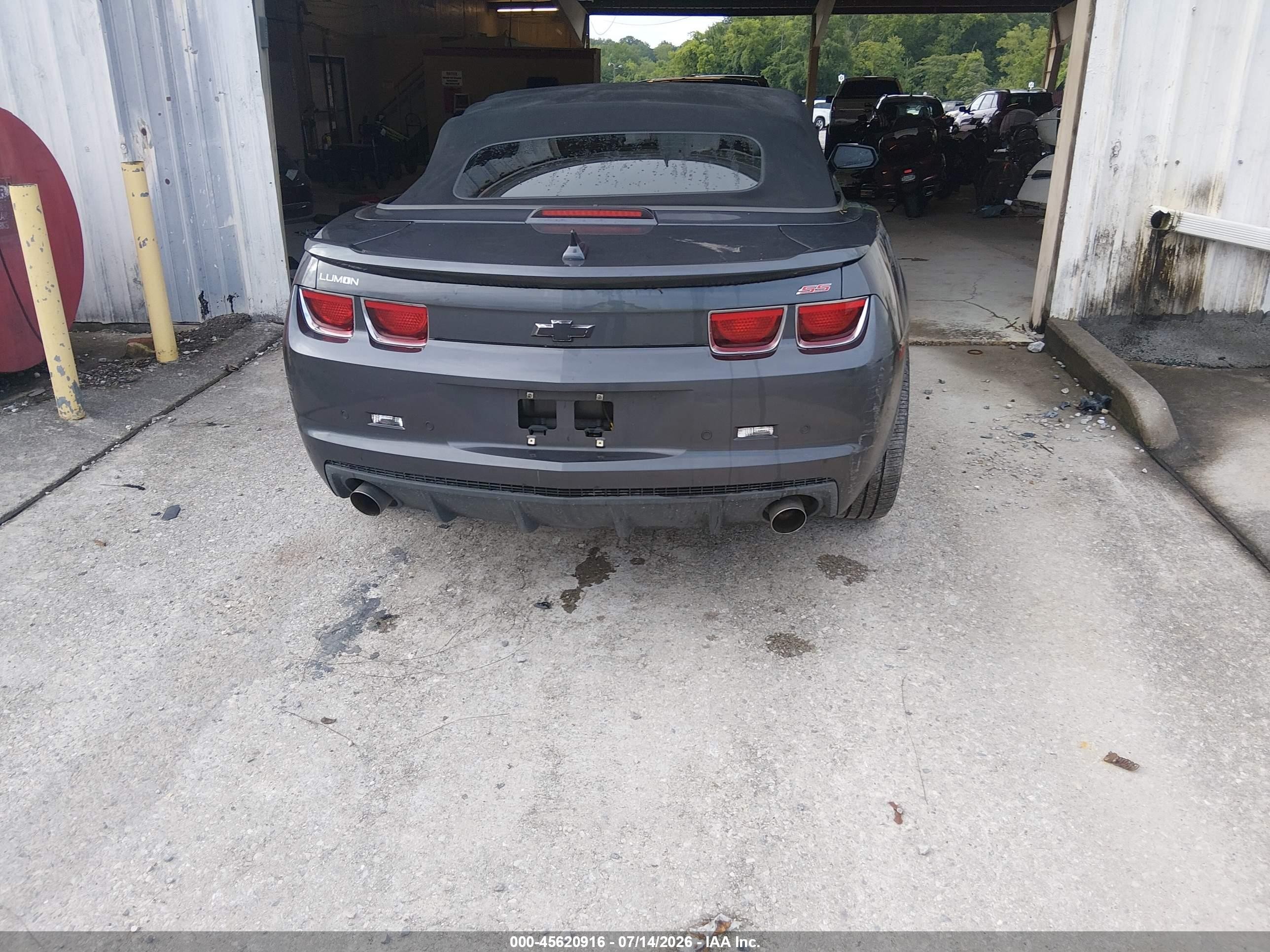 2011 Chevrolet Camaro 2ss Black vin: 2G1FK3DJ8B9162579