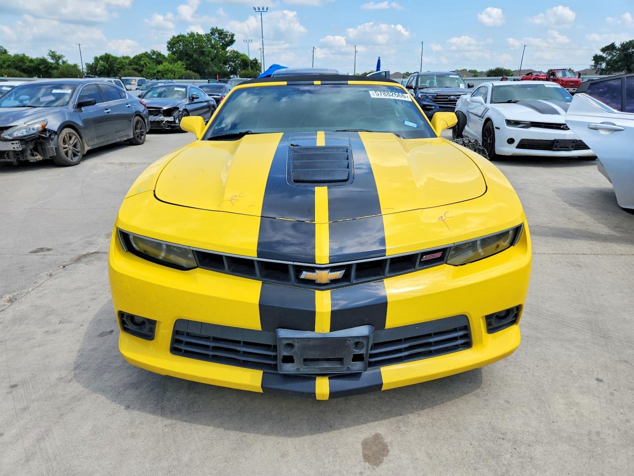 2014 Chevrolet Camaro 2ss Yellow vin: 2G1FK3DJ8E9295069