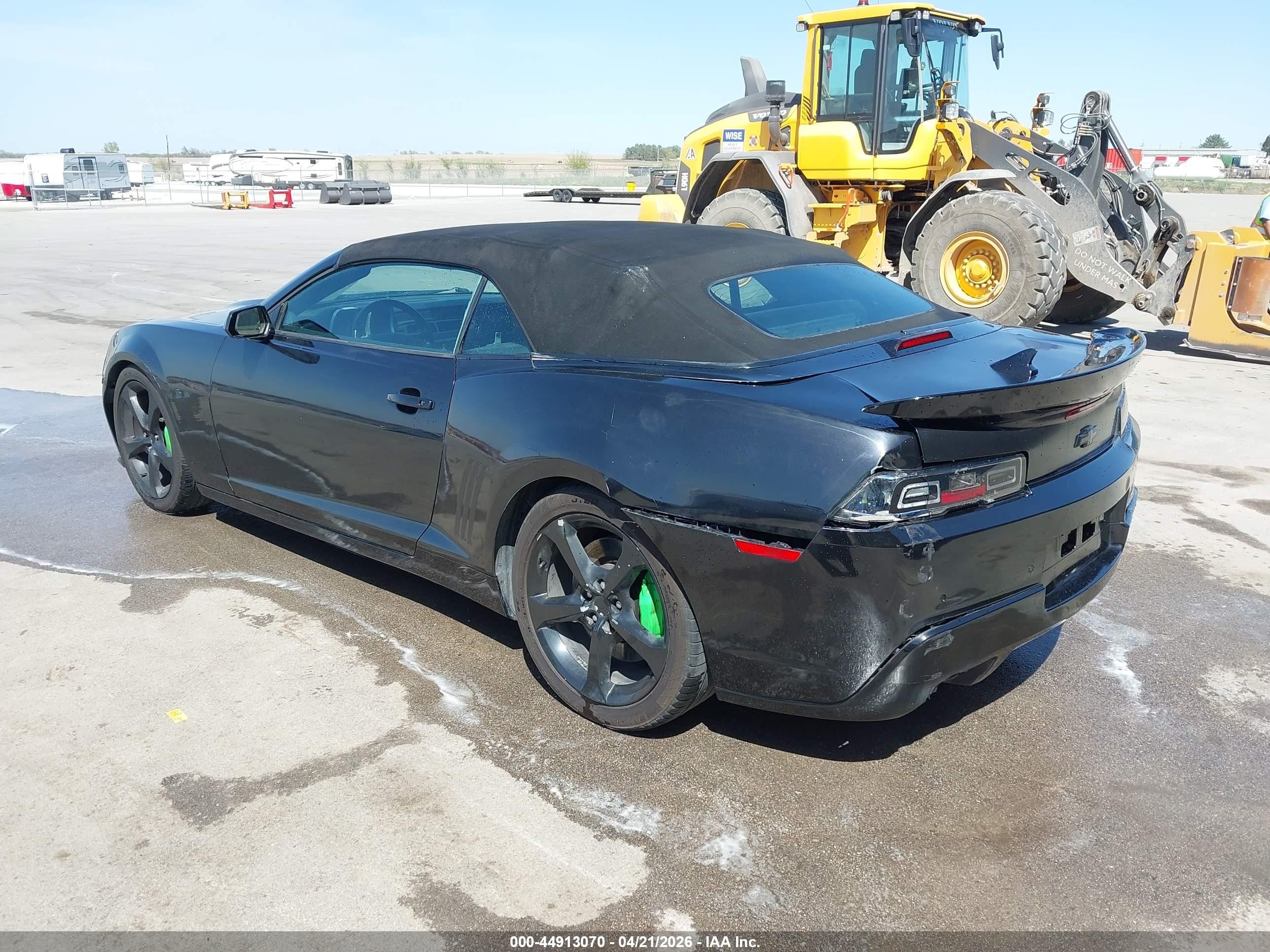 2015 Chevrolet Camaro 2ss Black vin: 2G1FK3DJ8F9204884