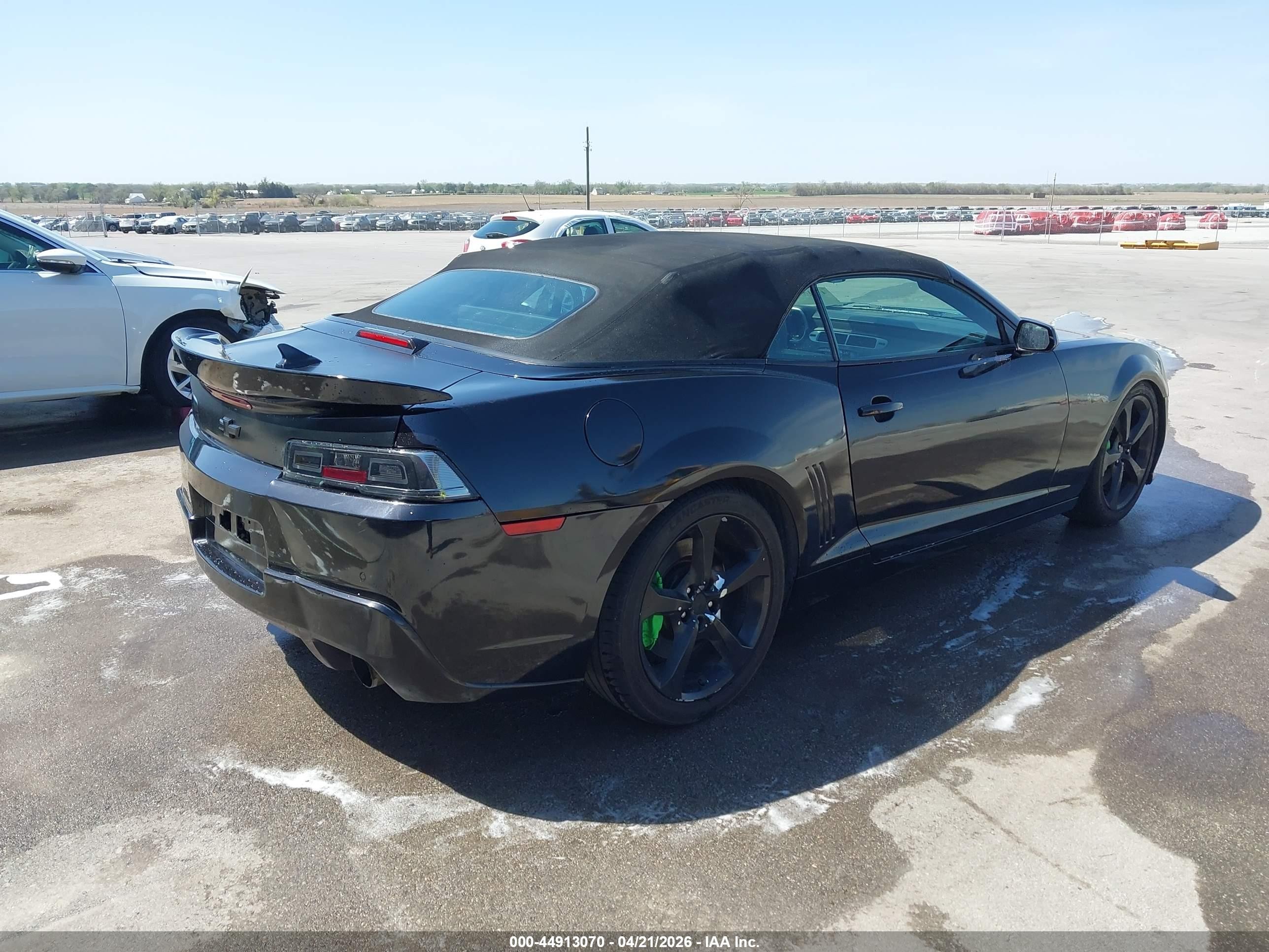 2015 Chevrolet Camaro 2ss Black vin: 2G1FK3DJ8F9204884