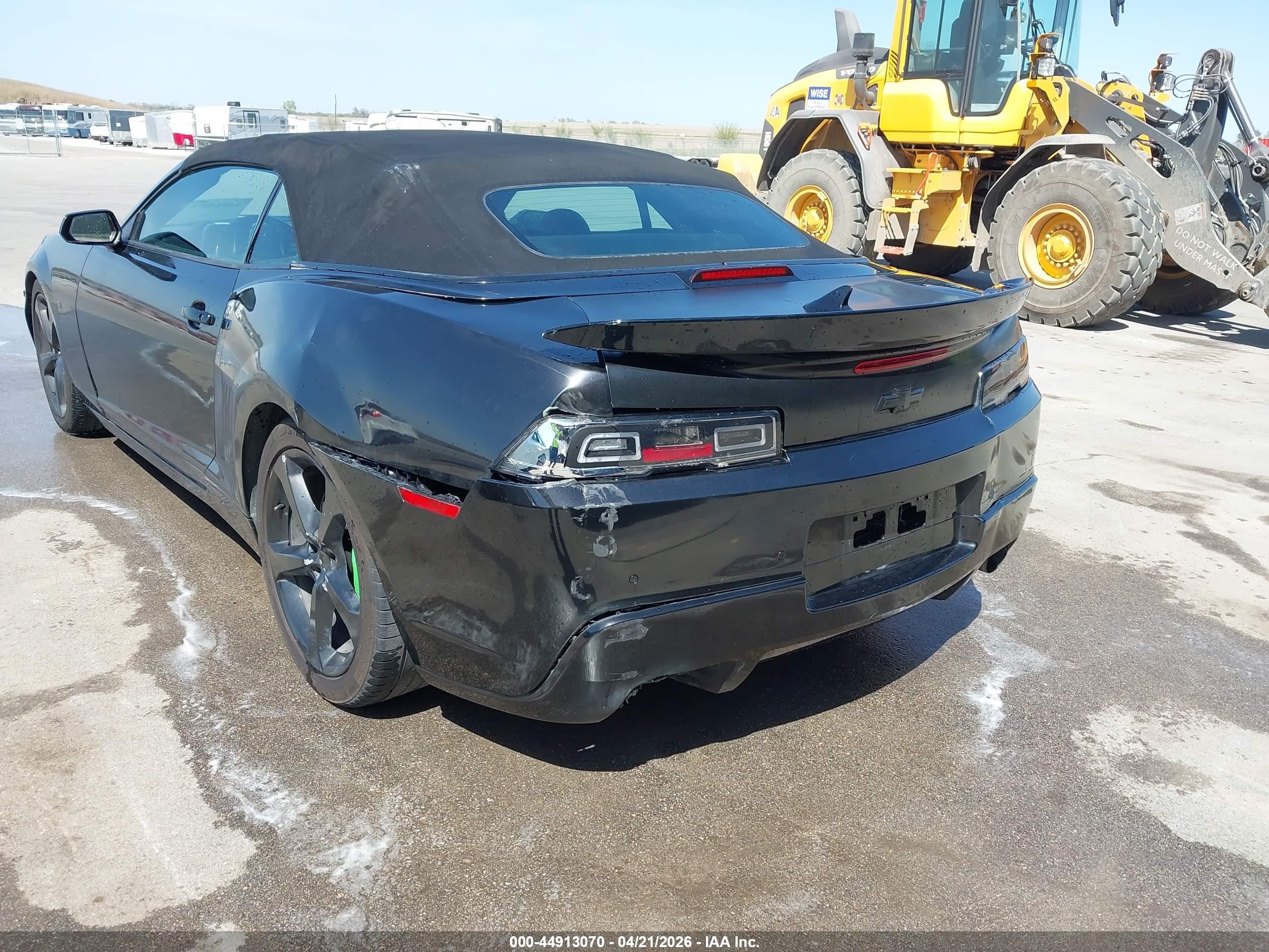 2015 Chevrolet Camaro 2ss Black vin: 2G1FK3DJ8F9204884