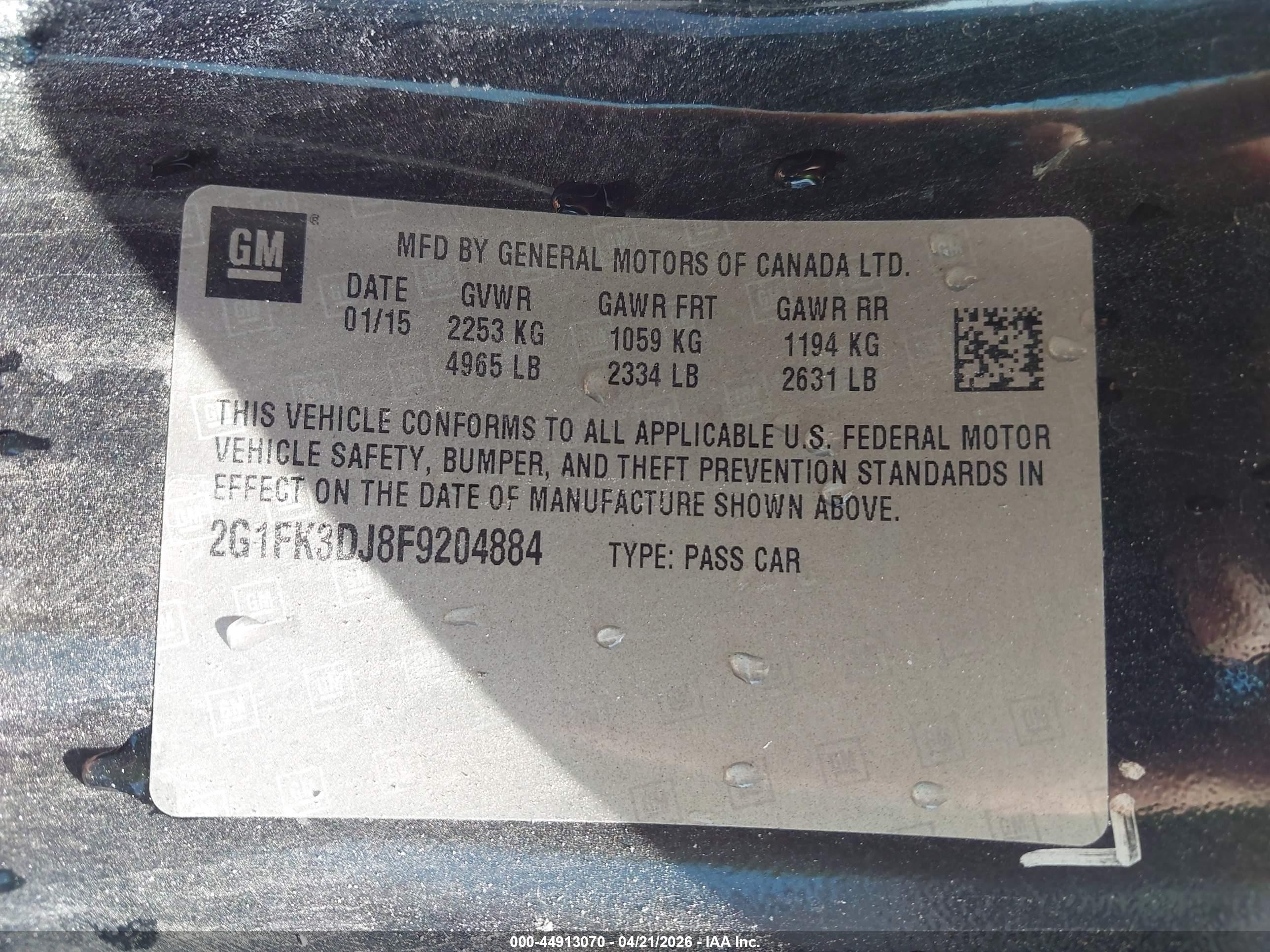 2015 Chevrolet Camaro 2ss Black vin: 2G1FK3DJ8F9204884