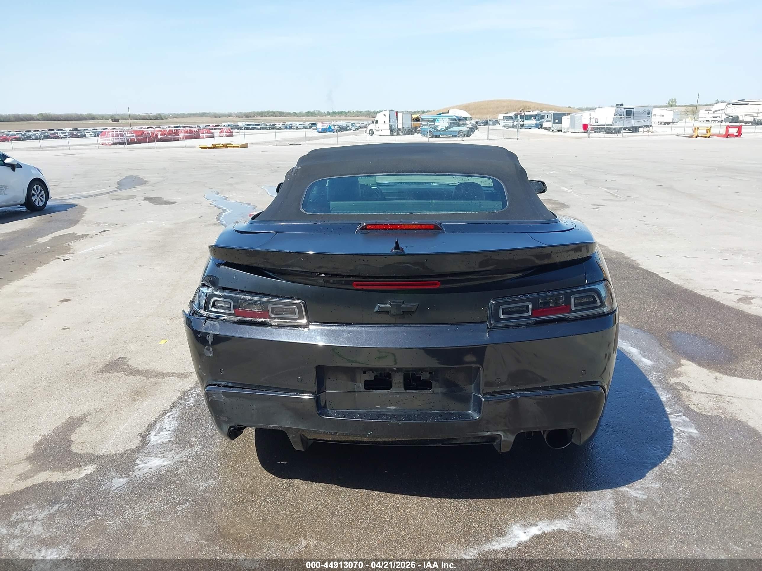 2015 Chevrolet Camaro 2ss Black vin: 2G1FK3DJ8F9204884