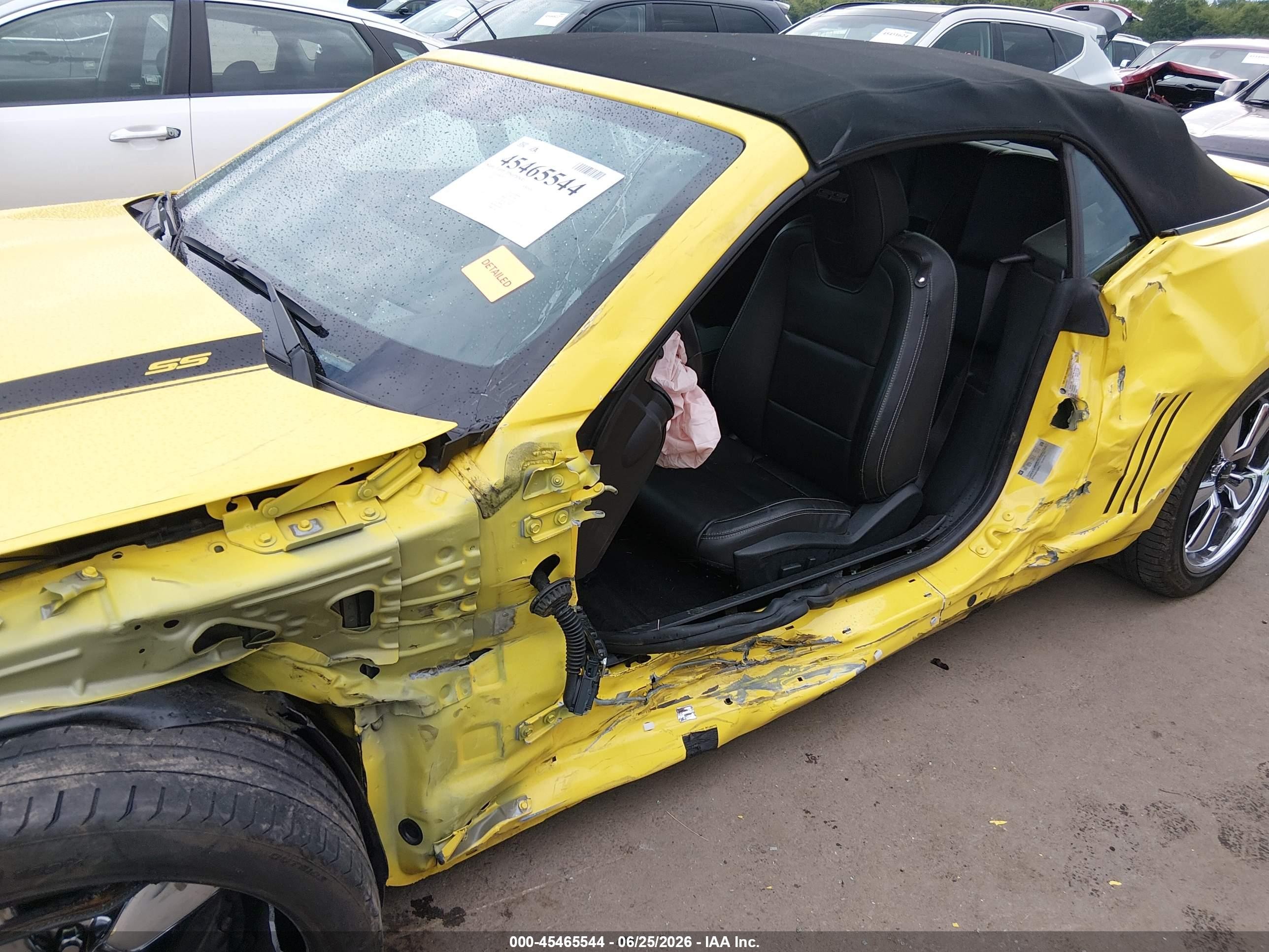 2015 Chevrolet Camaro 2ss Yellow vin: 2G1FK3DJ8F9254412
