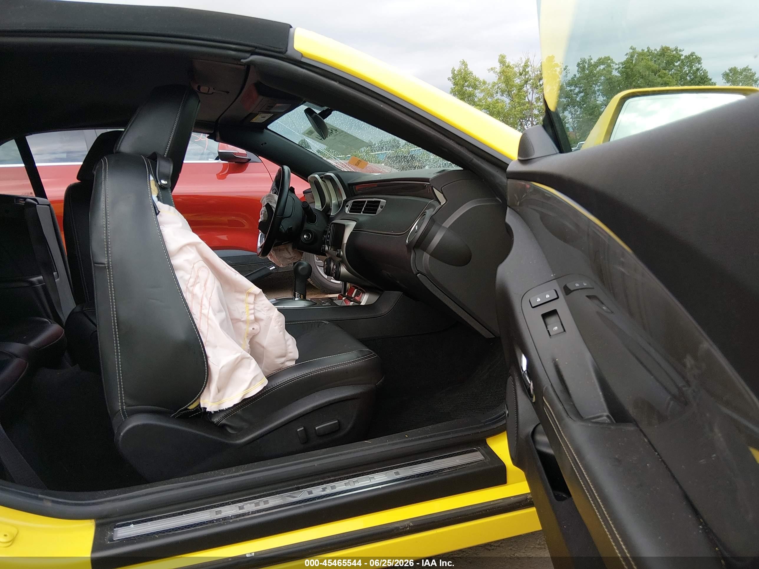 2015 Chevrolet Camaro 2ss Yellow vin: 2G1FK3DJ8F9254412