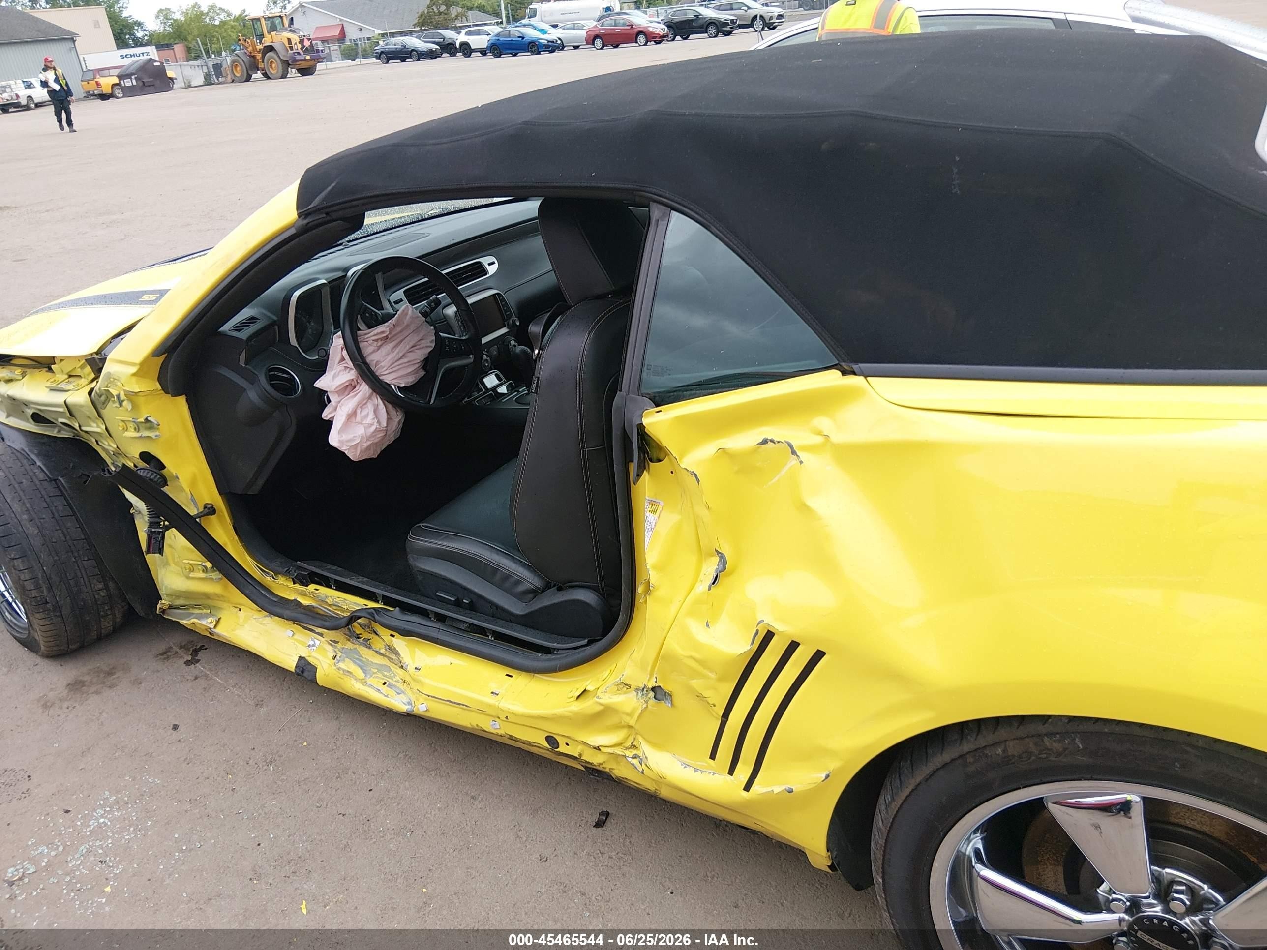 2015 Chevrolet Camaro 2ss Yellow vin: 2G1FK3DJ8F9254412