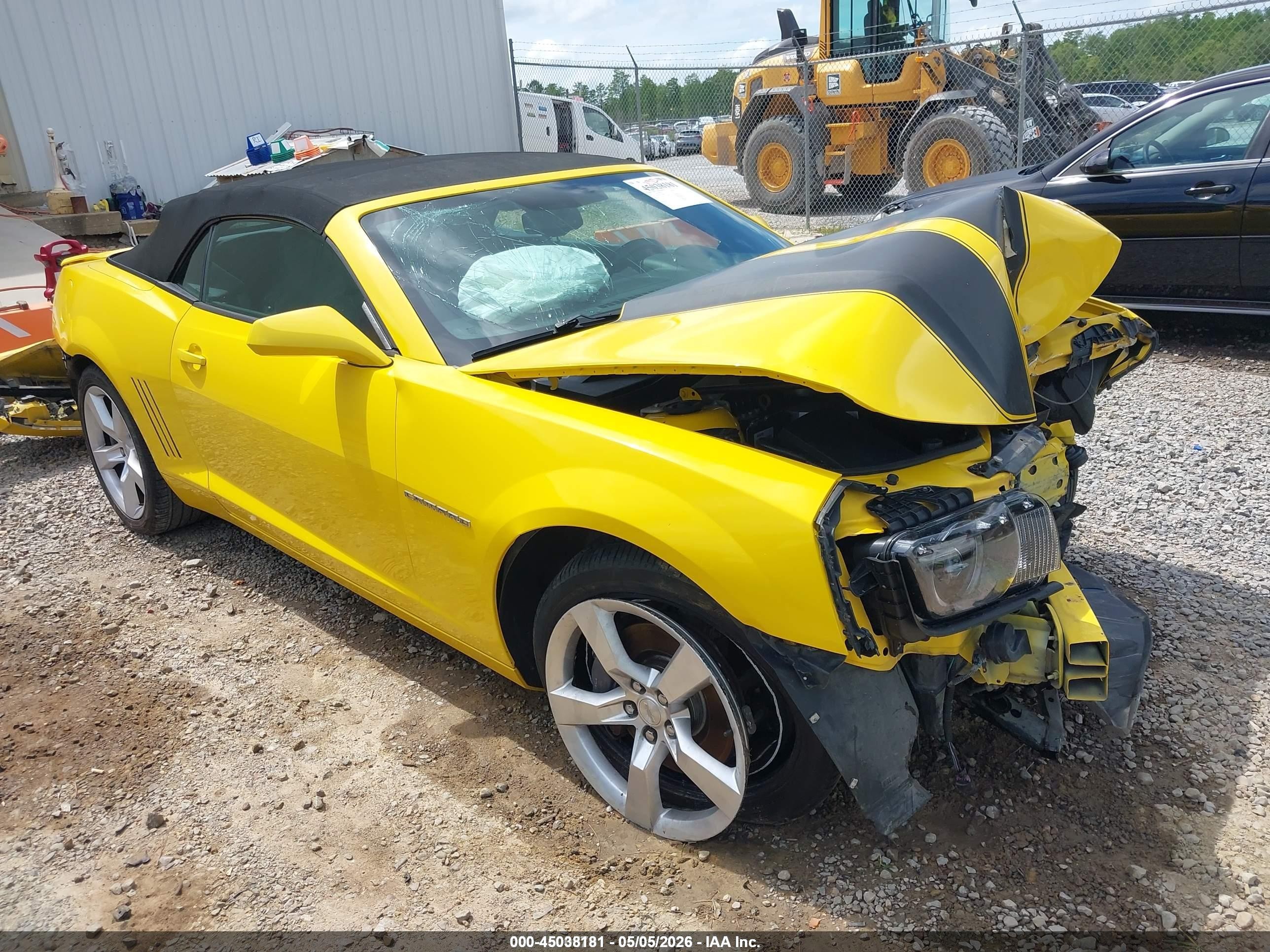 2012 Chevrolet Camaro 2ss Желтый vin: 2G1FK3DJ9C9136820
