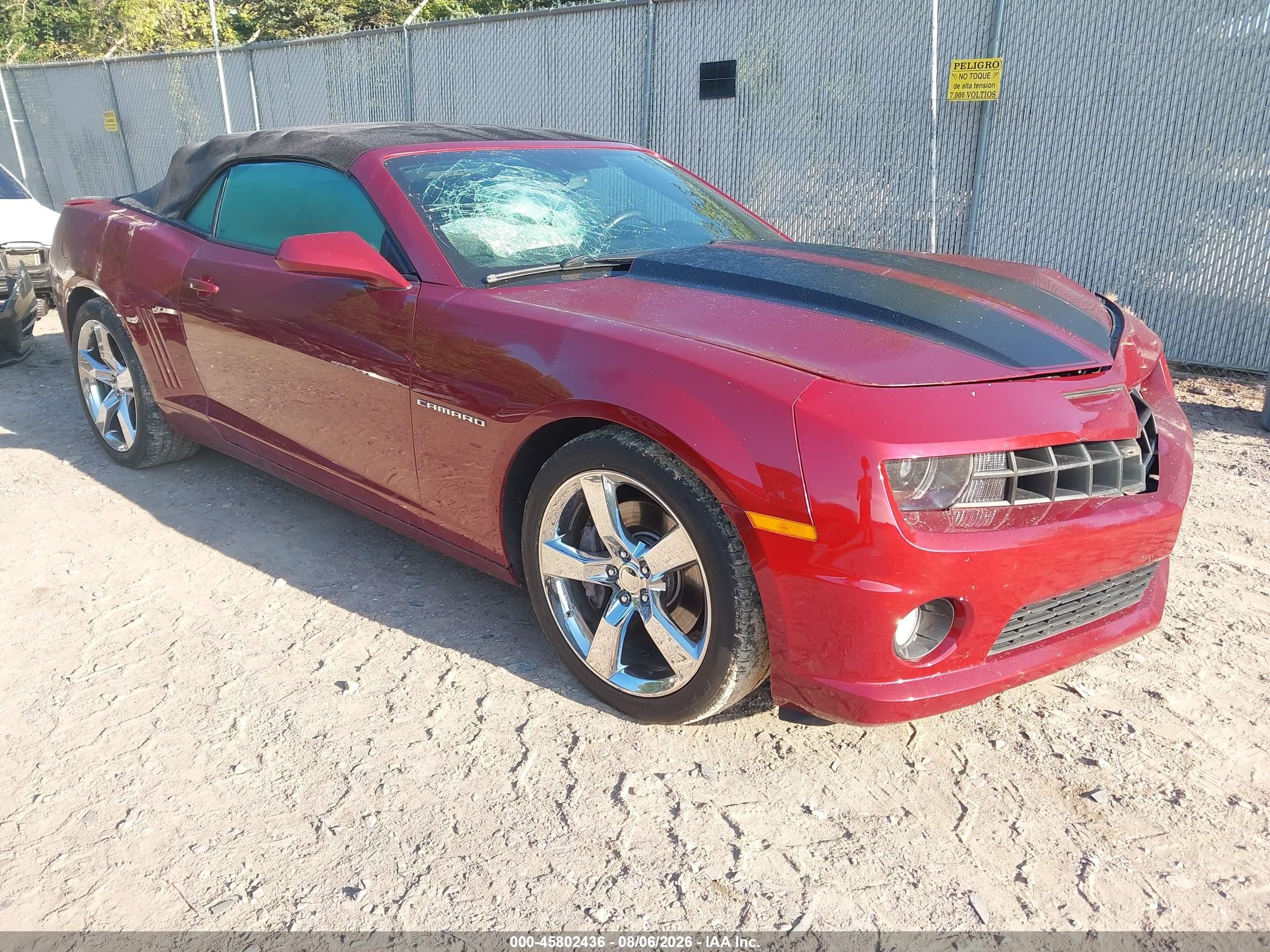 2011 Chevrolet Camaro 2ss Красный vin: 2G1FK3DJXB9154807