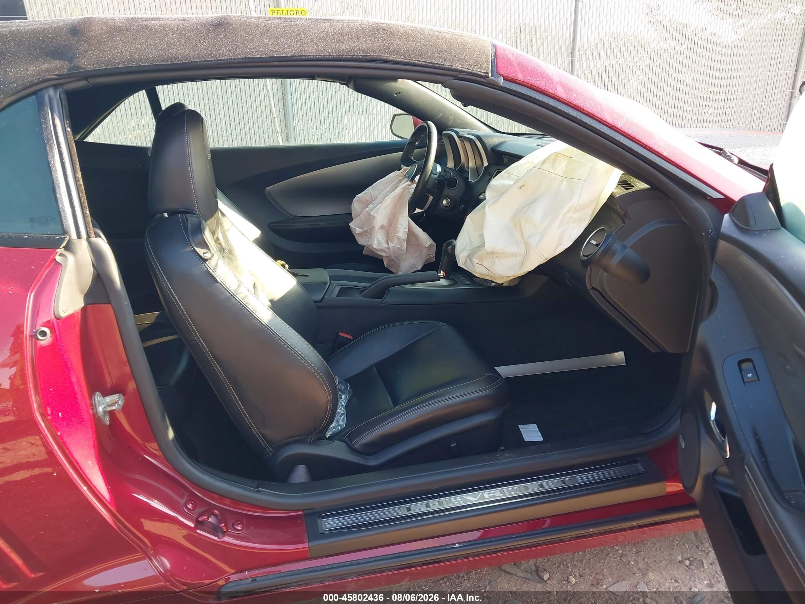 2011 Chevrolet Camaro 2ss Красный vin: 2G1FK3DJXB9154807