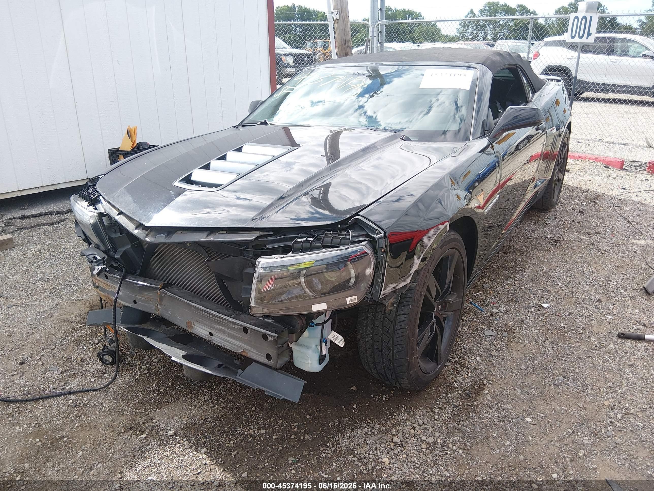 2014 Chevrolet Camaro 2ss Black vin: 2G1FK3DJXE9278984
