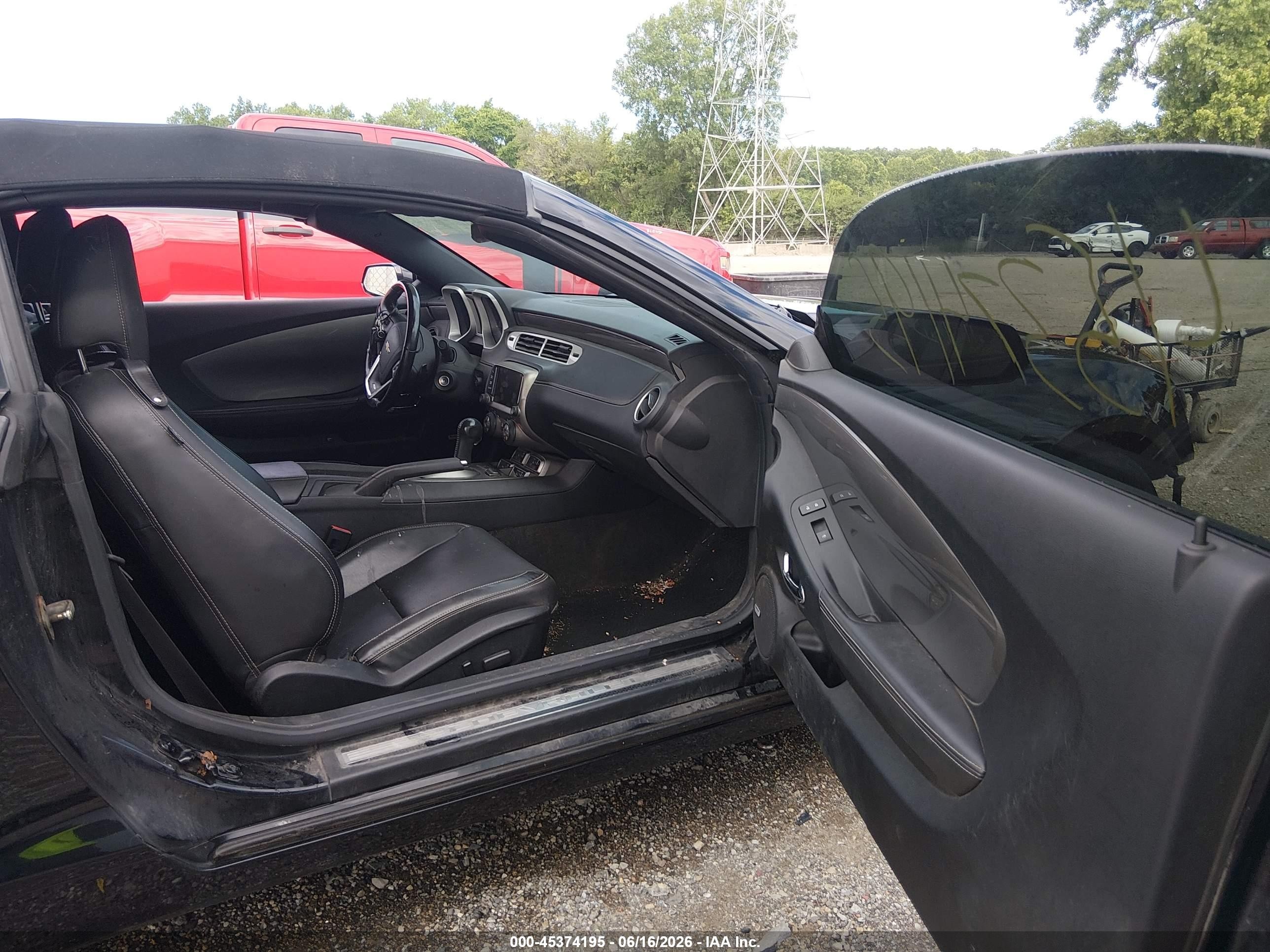 2014 Chevrolet Camaro 2ss Black vin: 2G1FK3DJXE9278984