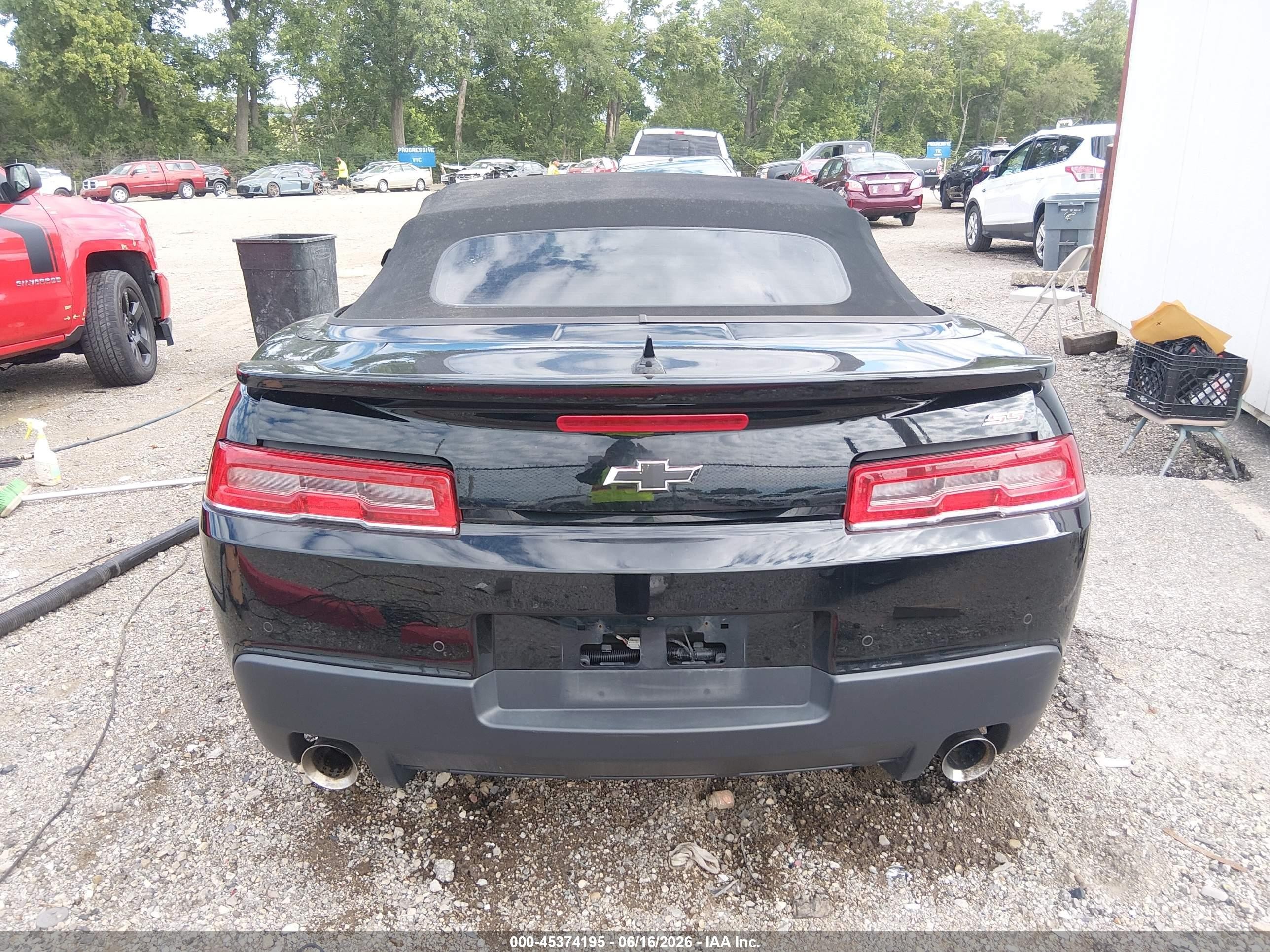 2014 Chevrolet Camaro 2ss Black vin: 2G1FK3DJXE9278984