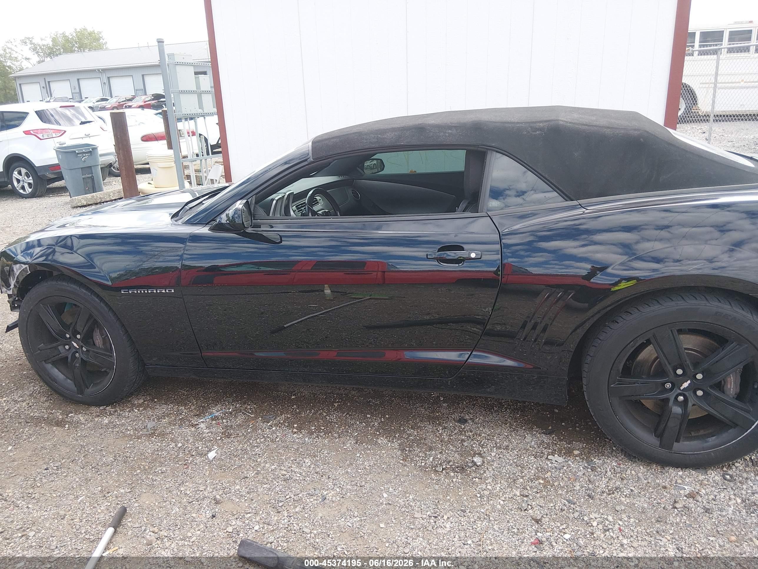 2014 Chevrolet Camaro 2ss Black vin: 2G1FK3DJXE9278984