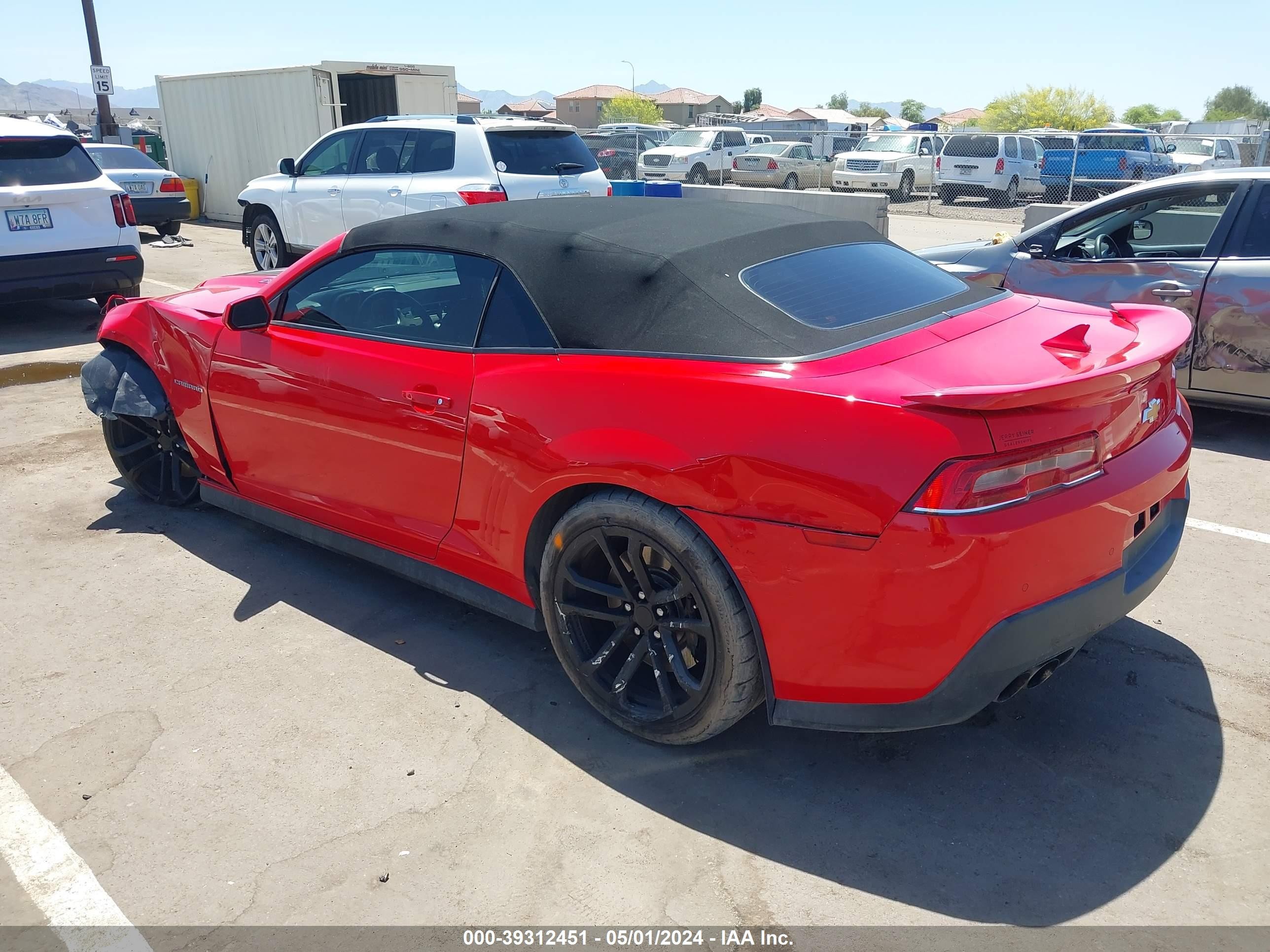 2014 Chevrolet Camaro Zl1 Красный vin: 2G1FL3DP1E9800774