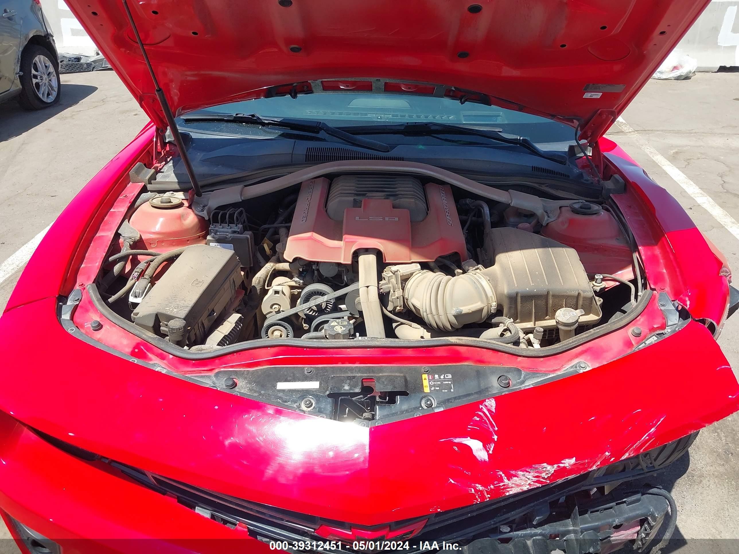 2014 Chevrolet Camaro Zl1 Красный vin: 2G1FL3DP1E9800774