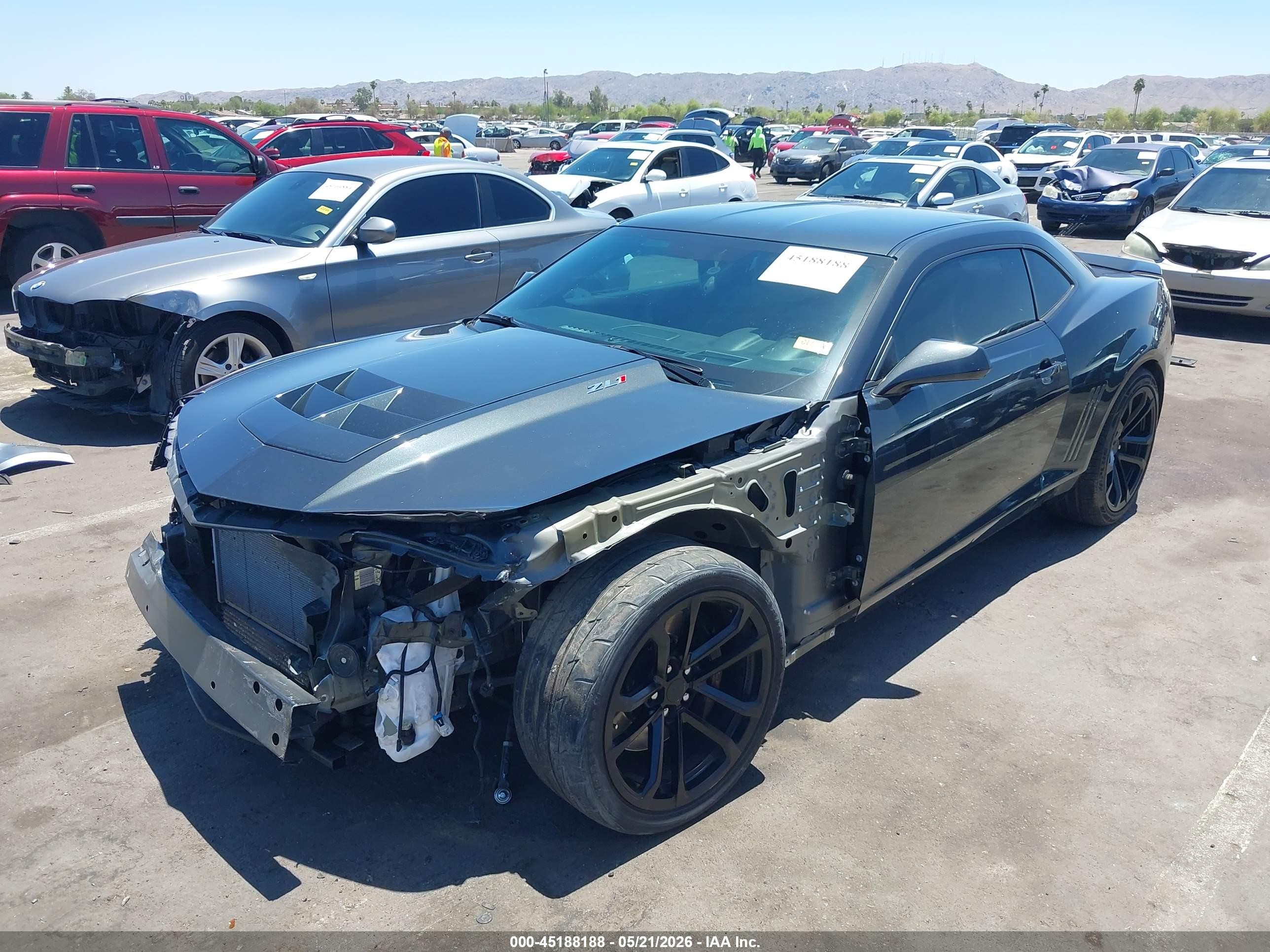 2015 Chevrolet Camaro Zl1 Серый vin: 2G1FM1EP2F9800011